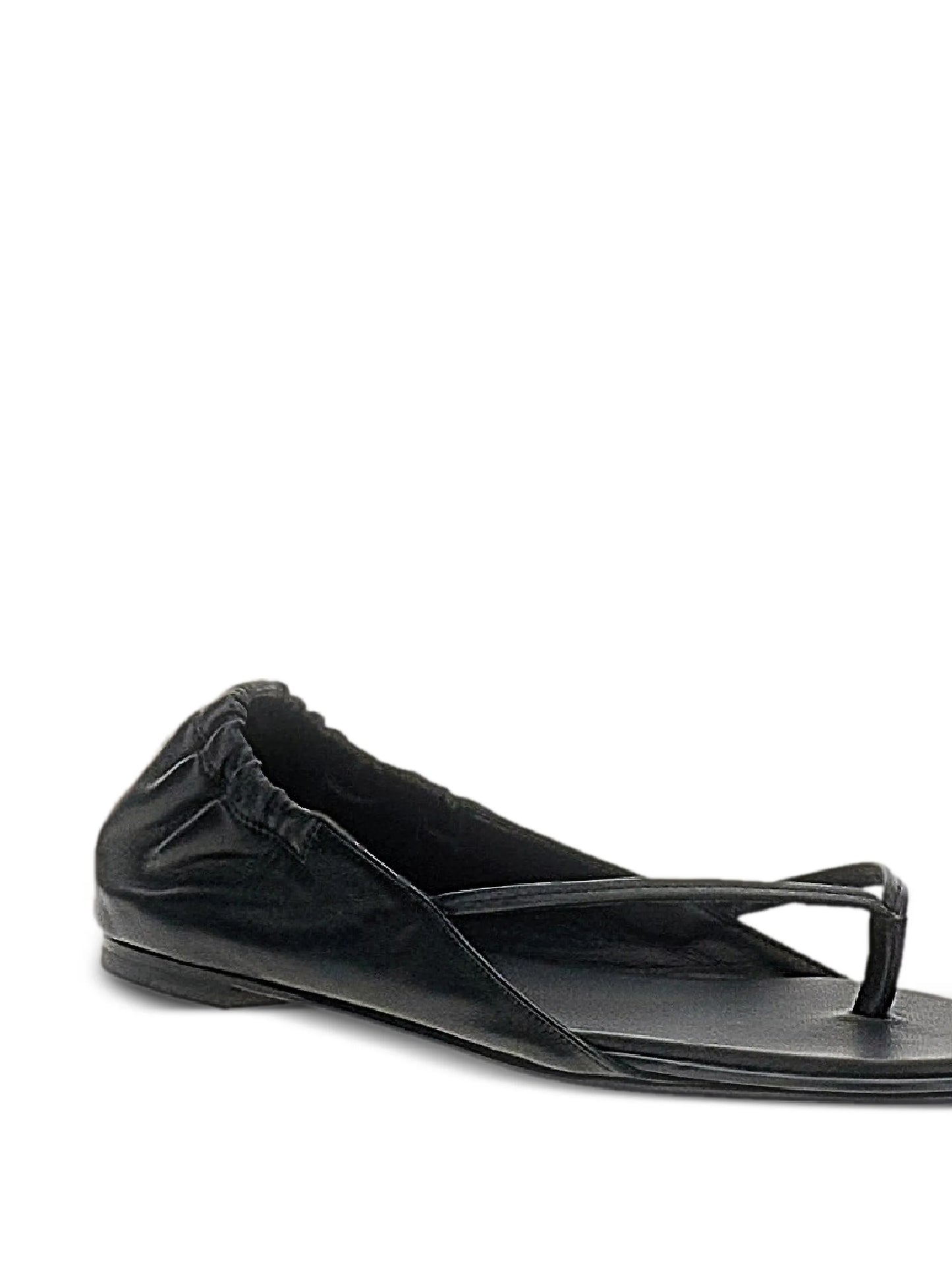 ruched-heel flat sandals