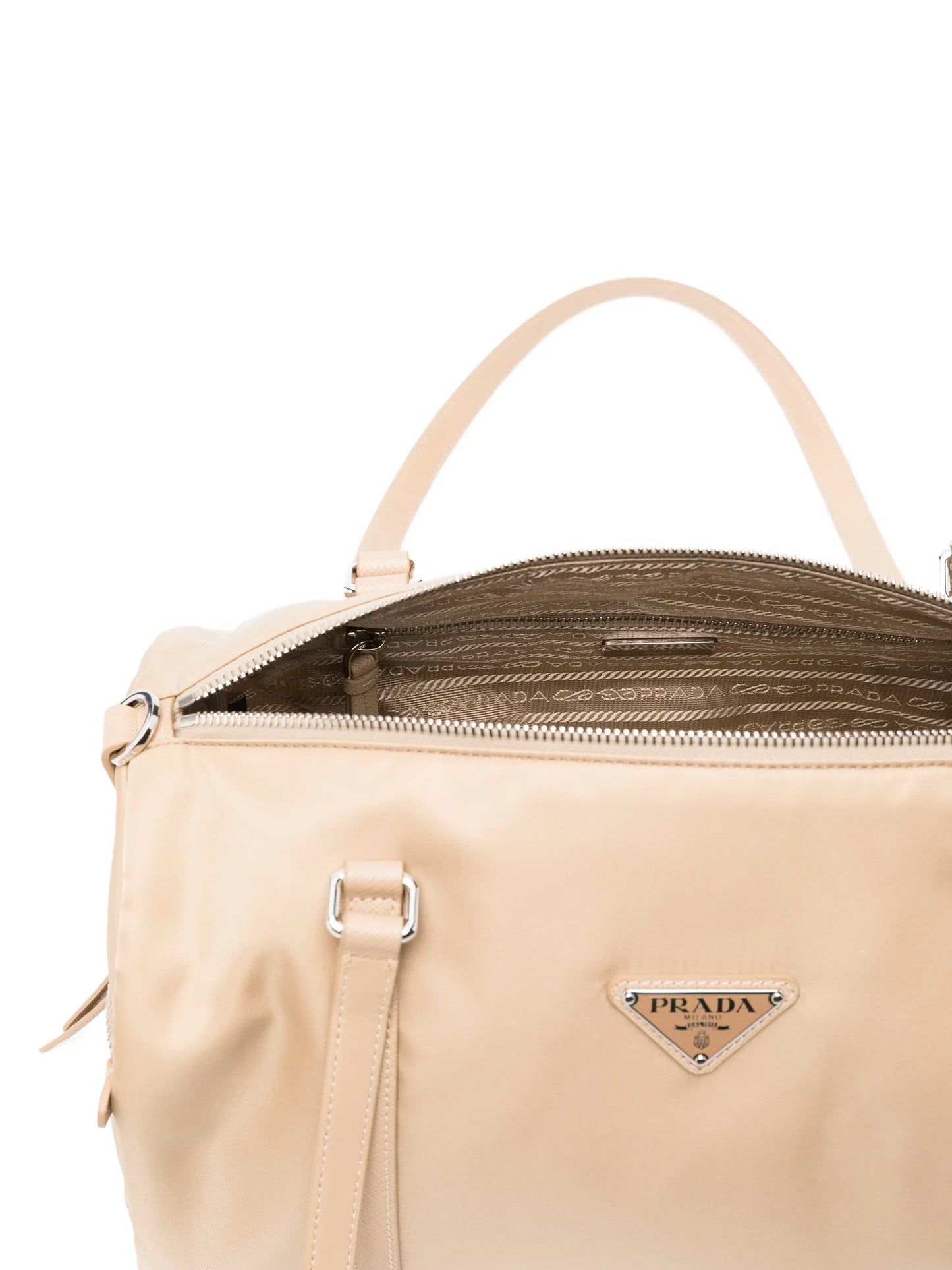 triangle-logo shoulder bag