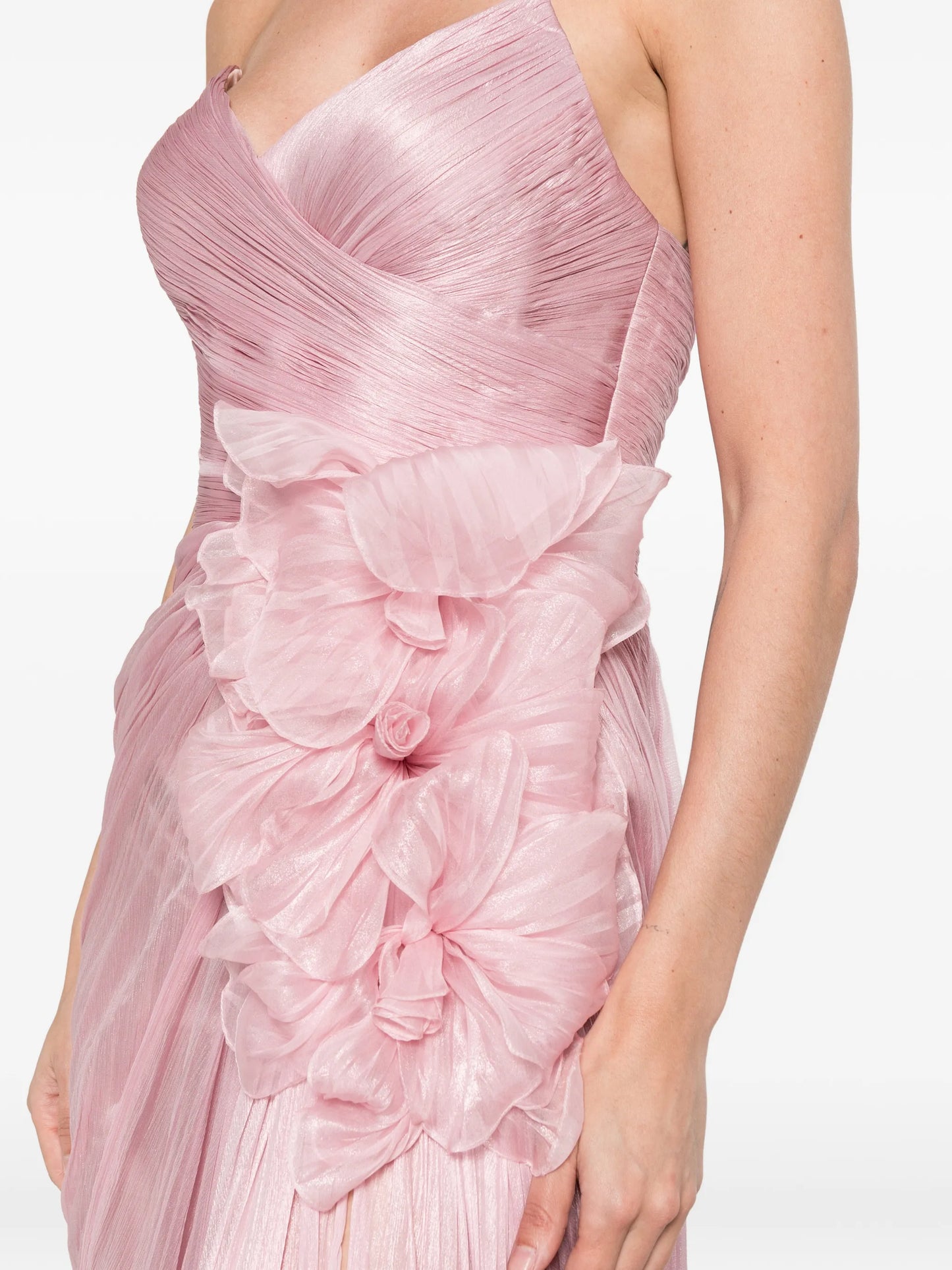 Rafael flower draped maxi dress