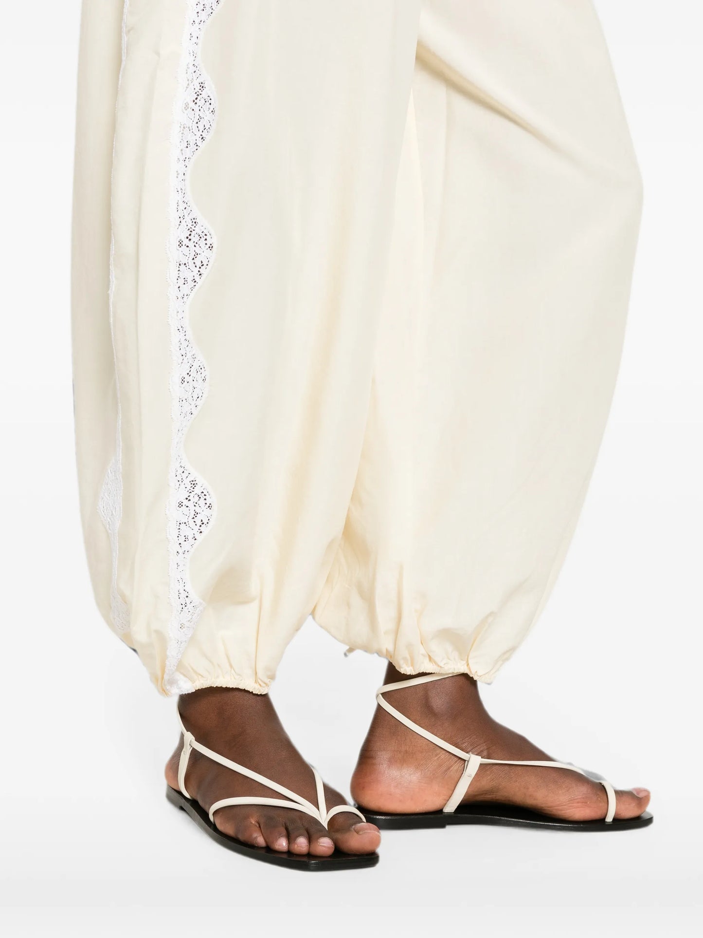 Tabitha lace-trim pants