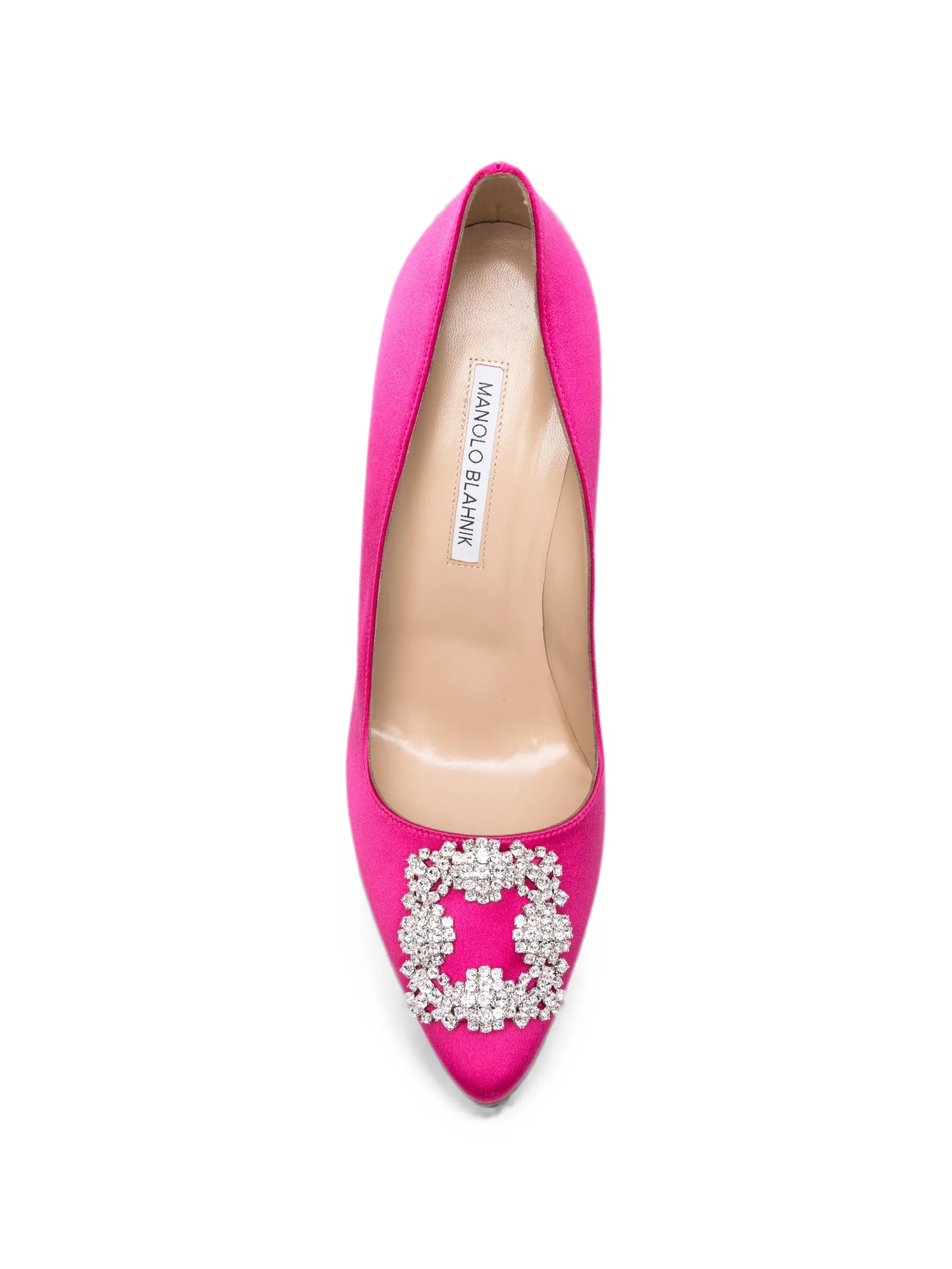 Hangisi crystal-buckle pumps