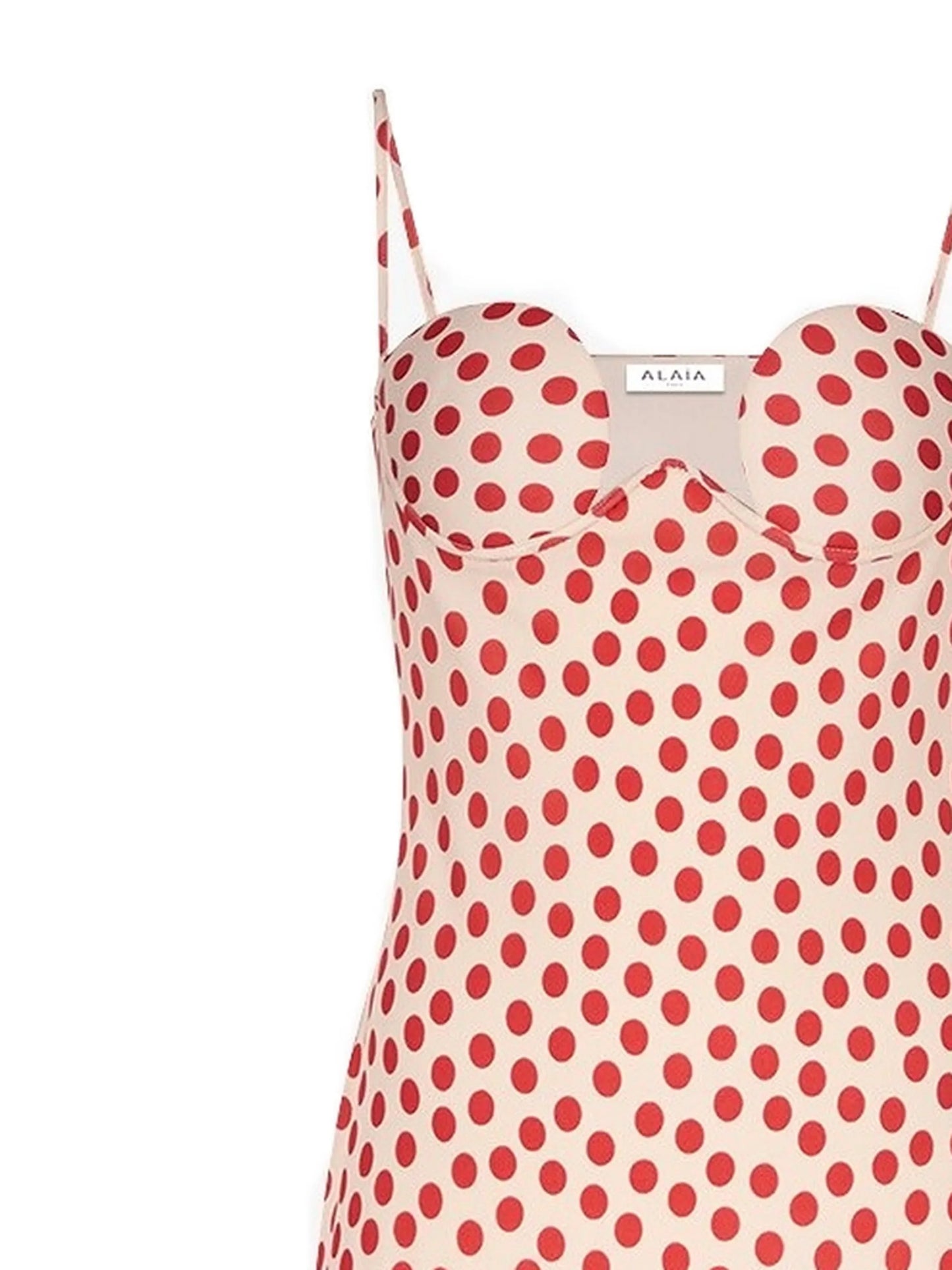 polka dot column dress