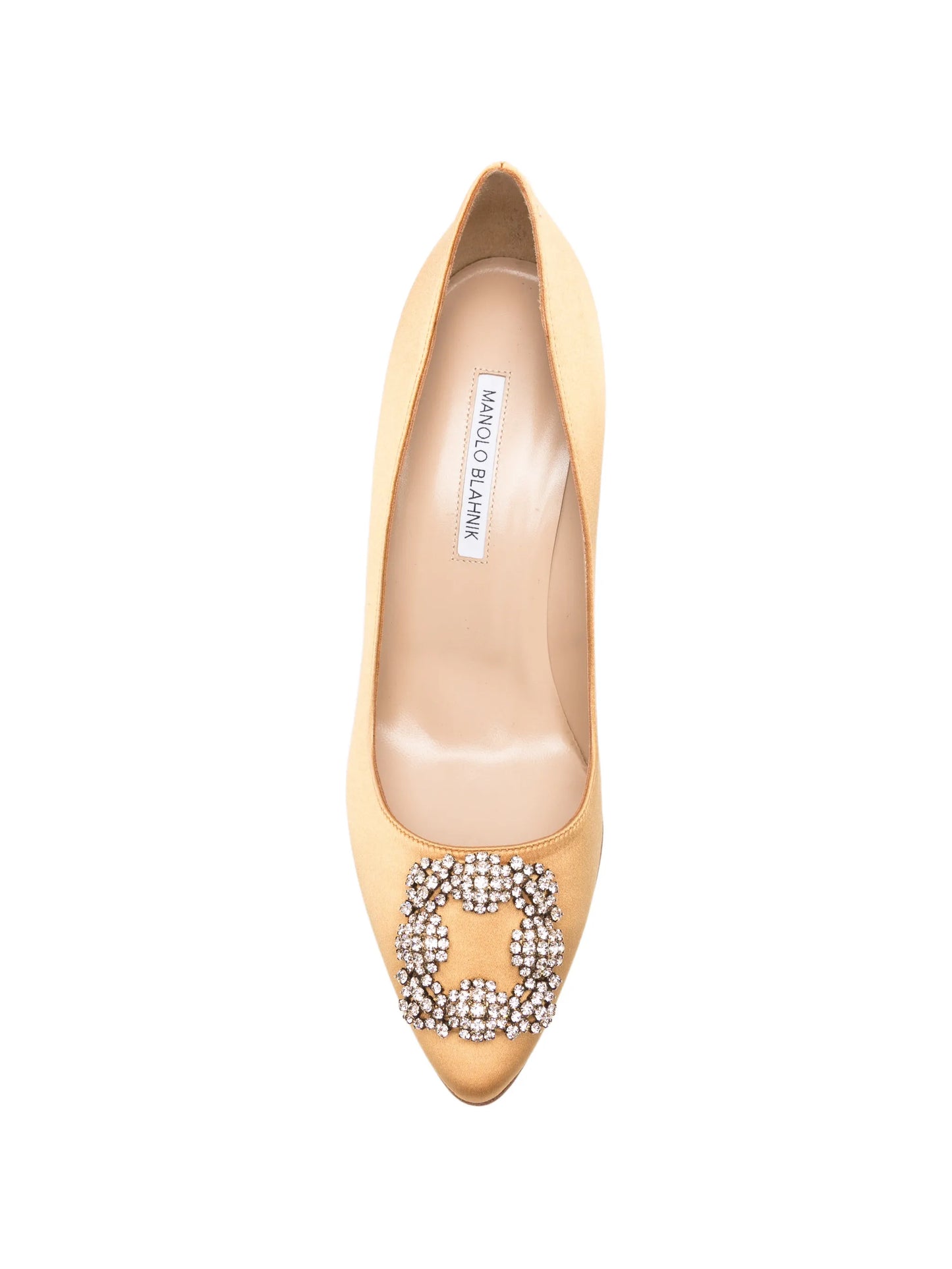 Hangisi crystal-buckle pumps