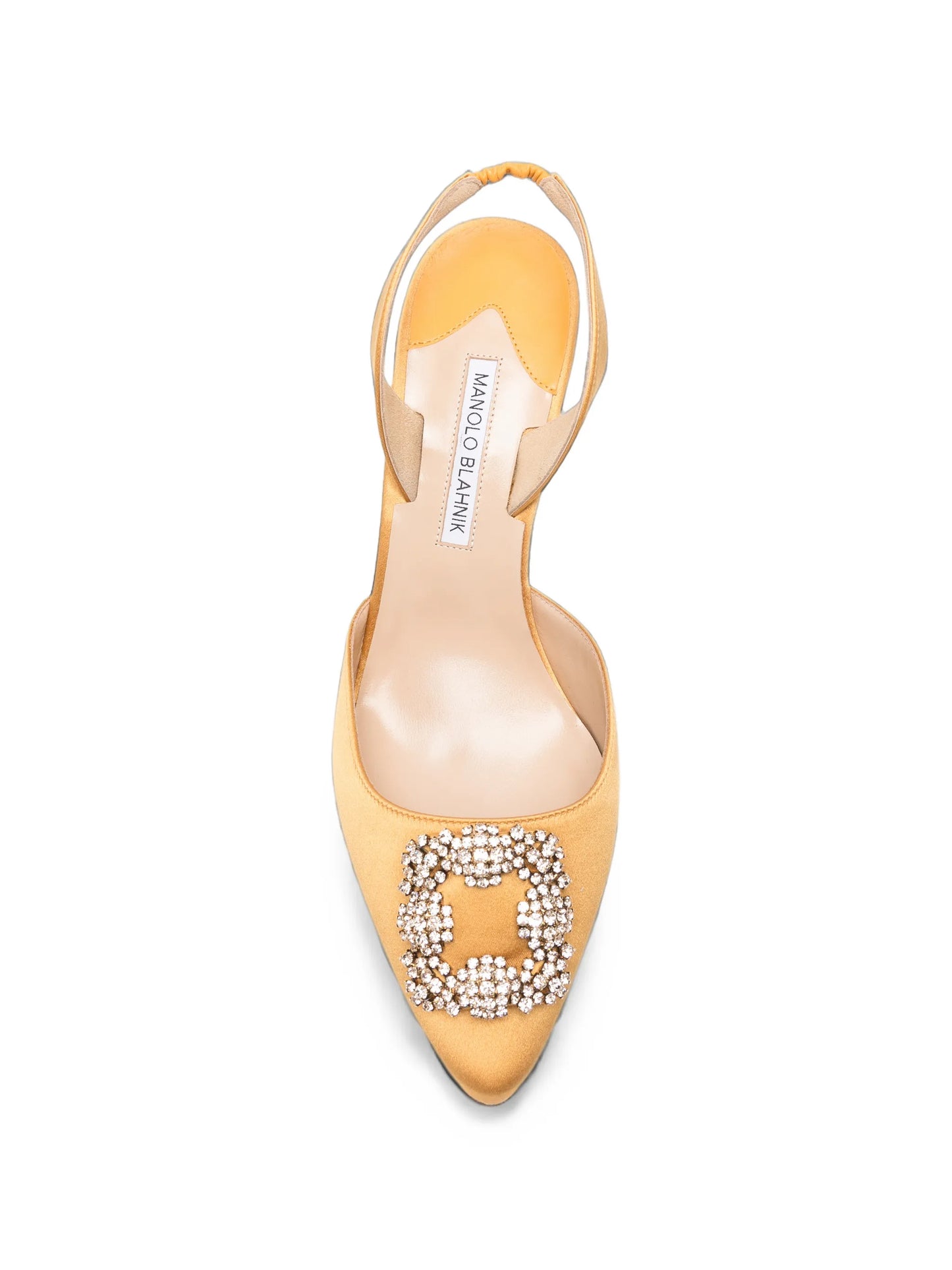 Hangisli crystal-buckle slingback pumps
