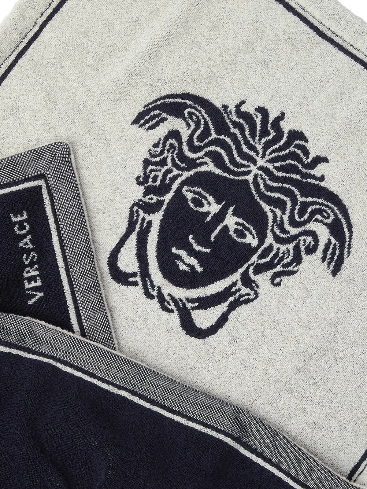 Cotton-Terry jacquard bath towel