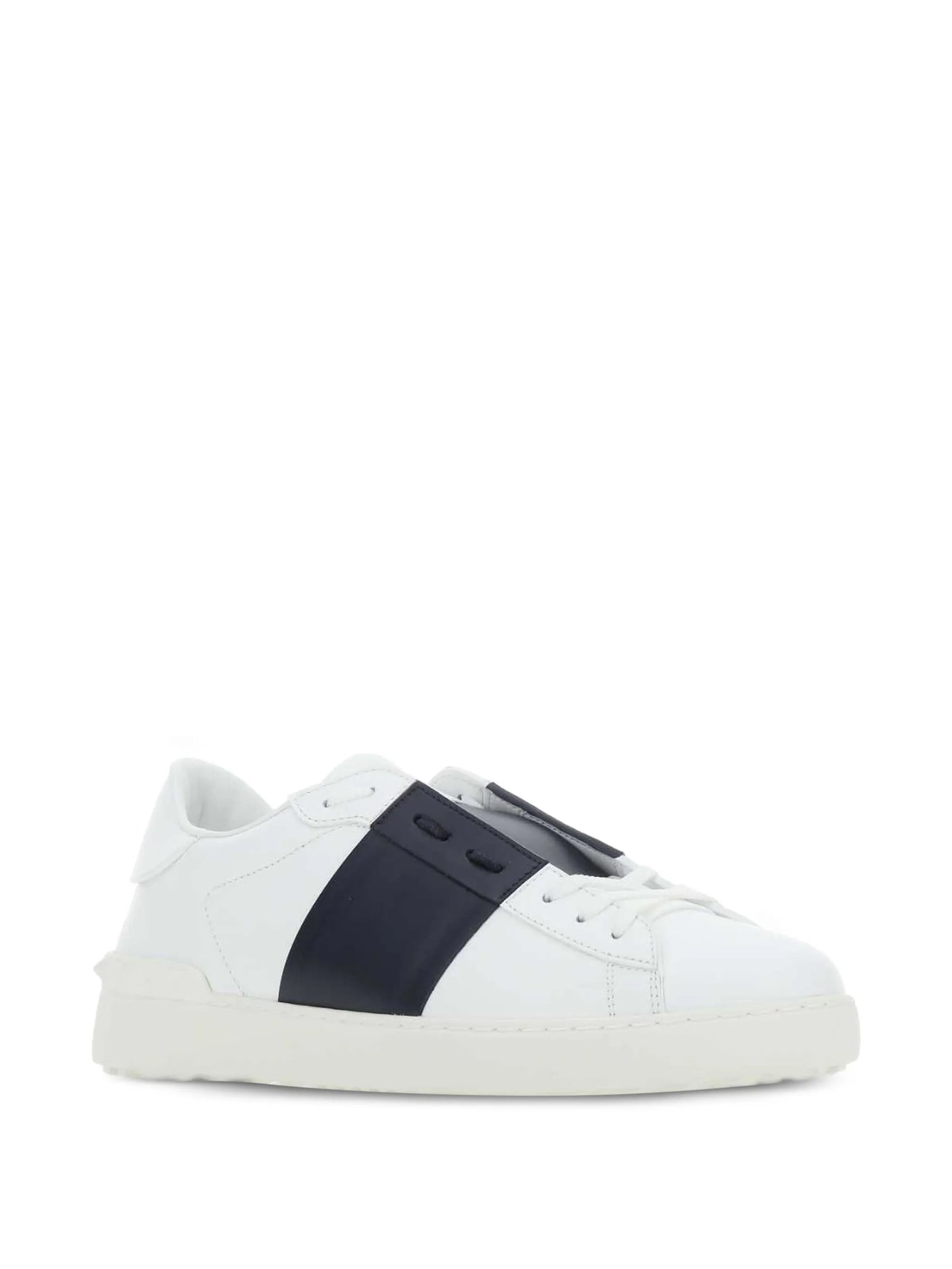 leather band open sneakers