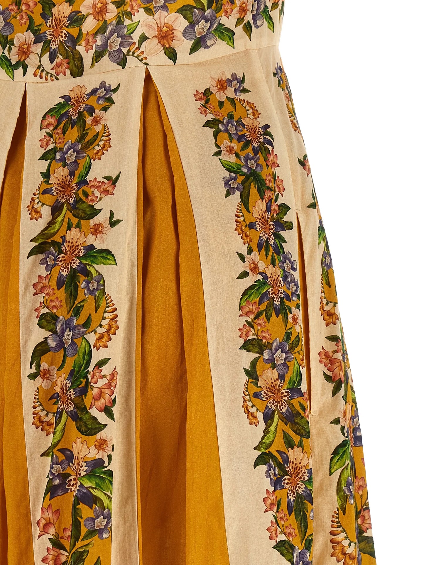 Sand Hilo striped floral-print maxi dress