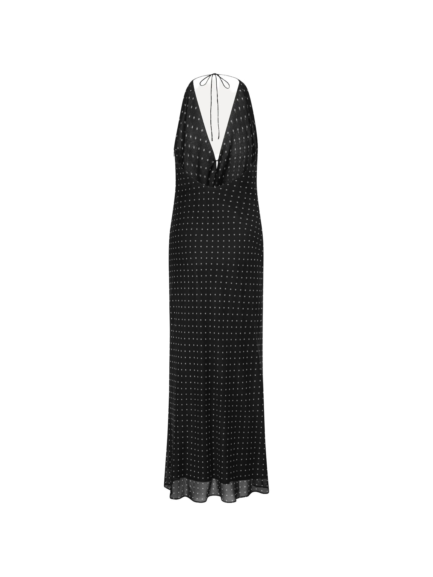 chiffon halterneck dress