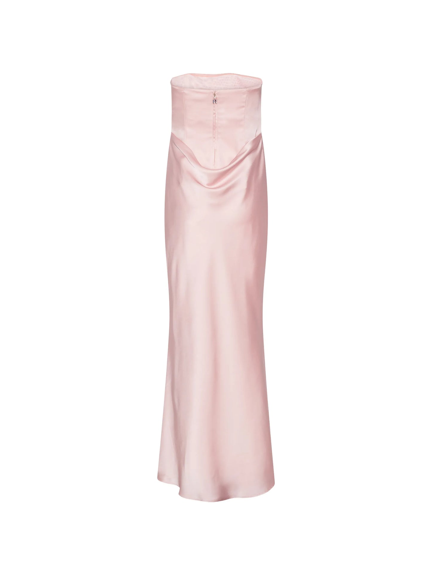 corsage strapless maxi dress