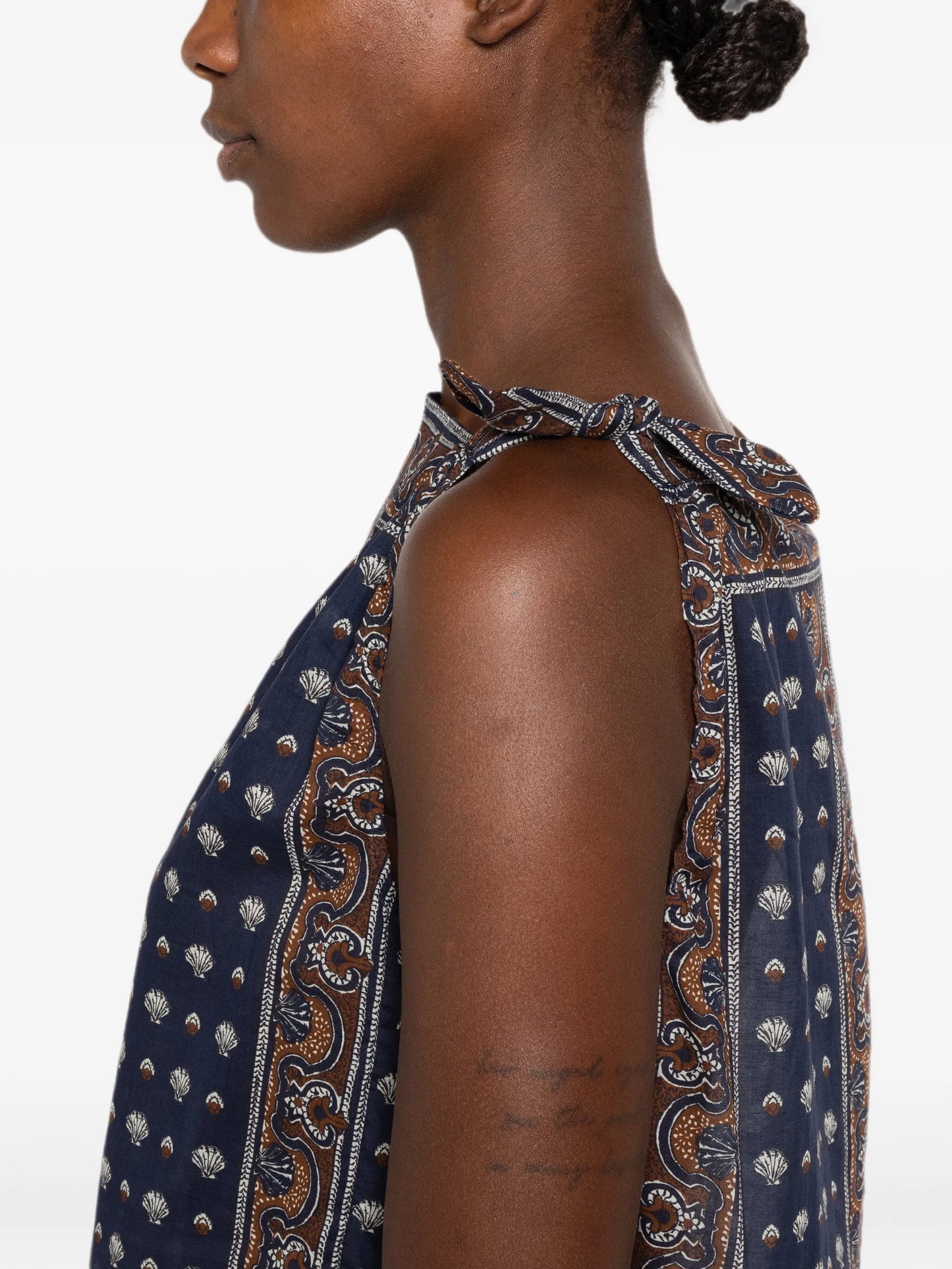 Amalia paisley-print top