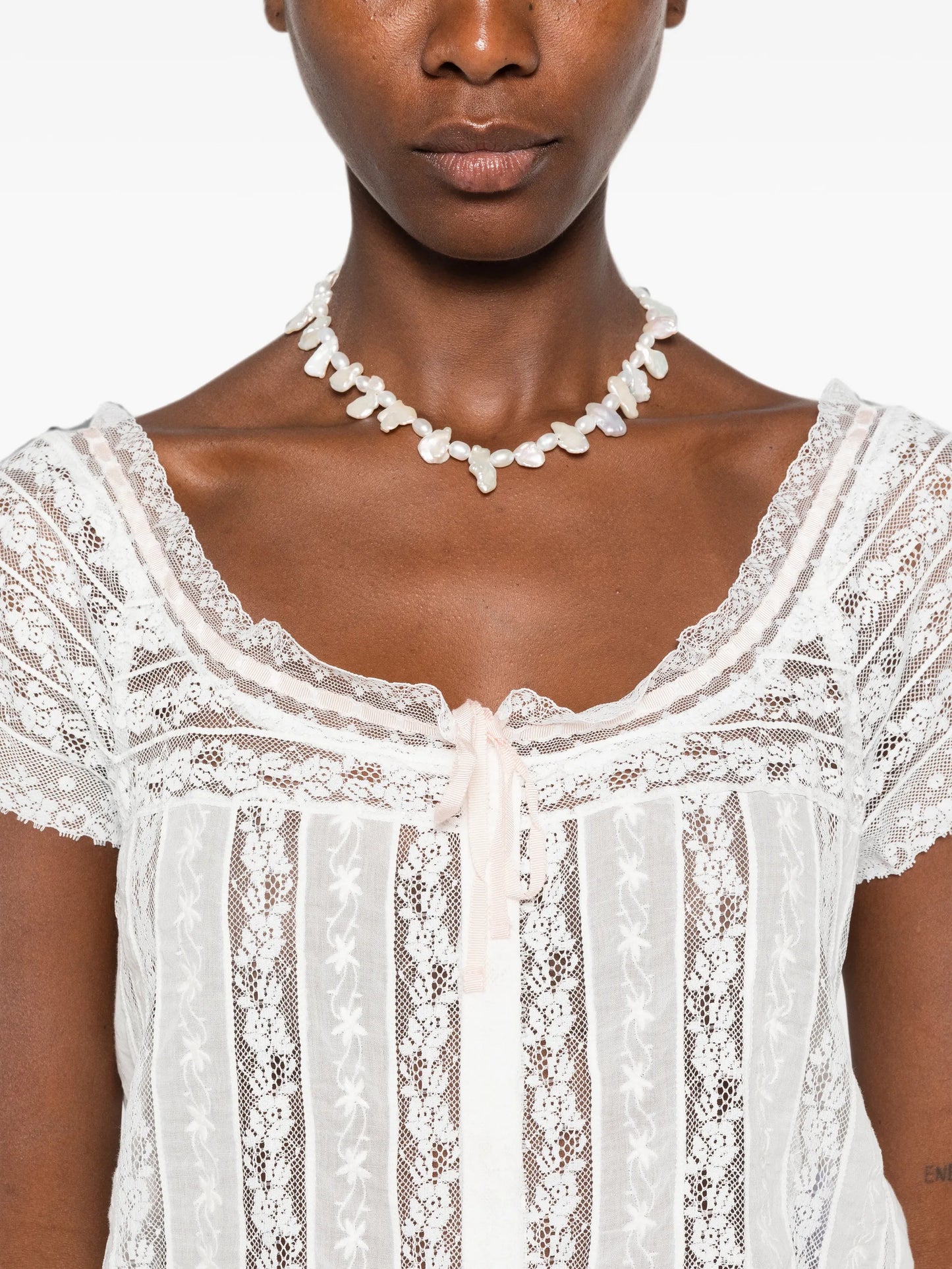 Greta lace-trim top