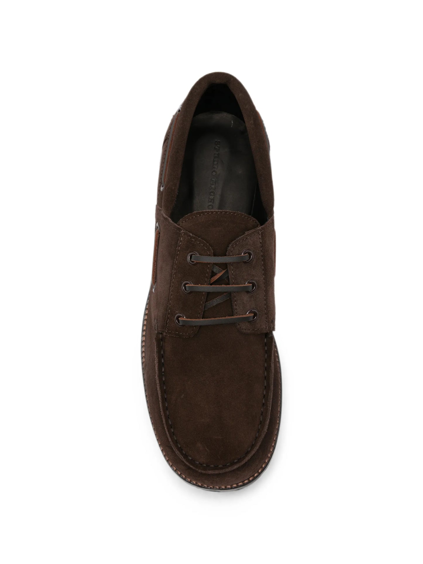 suede lace-up boat shoes