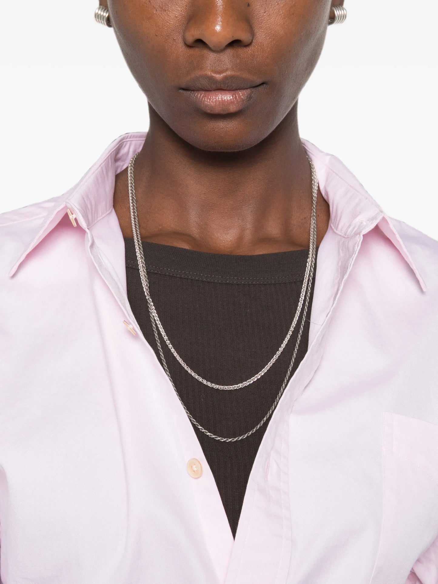 split-hem buttoned shirt