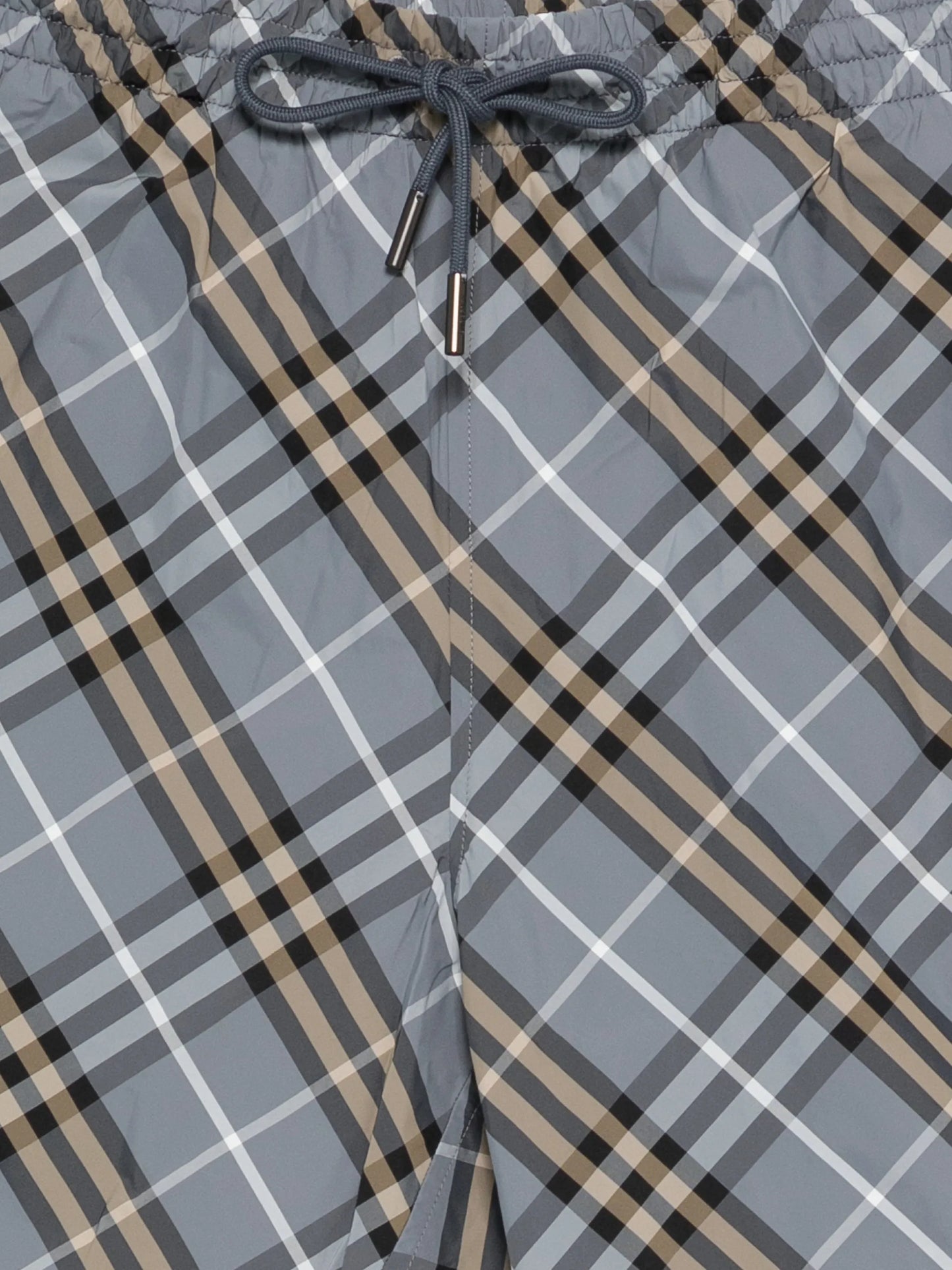 check swim shorts