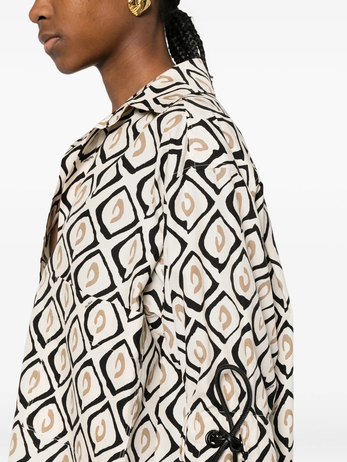 Mxmecru tie-detail patterned blouse