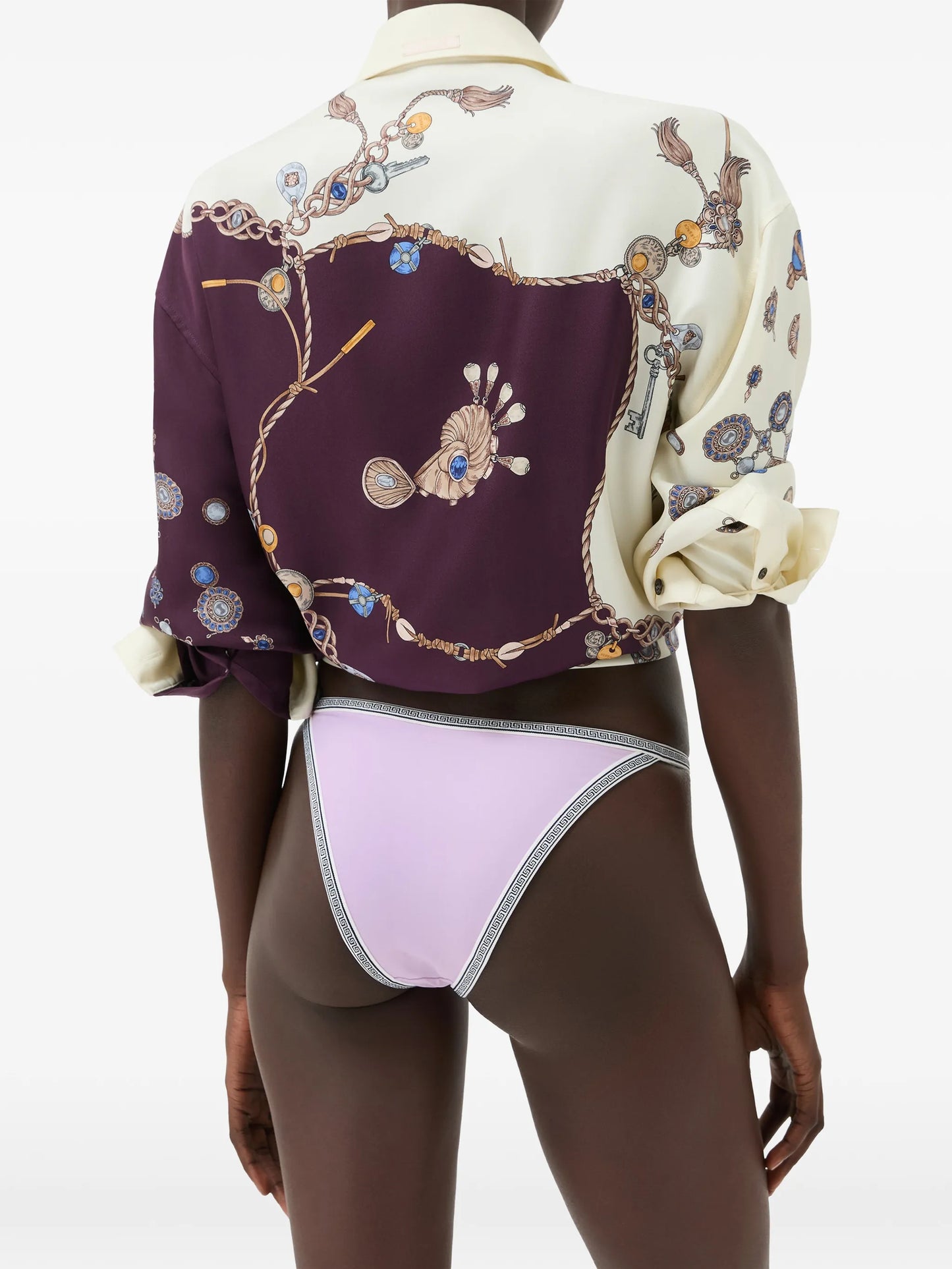 embroidered-logo bikini bottoms