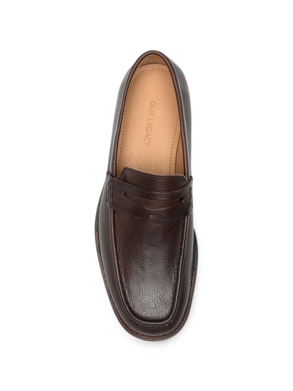 Light leather loafers