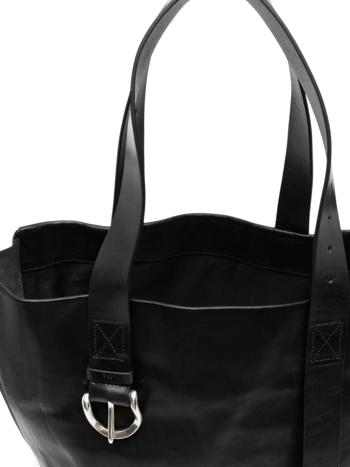 Throttle leather tote bag
