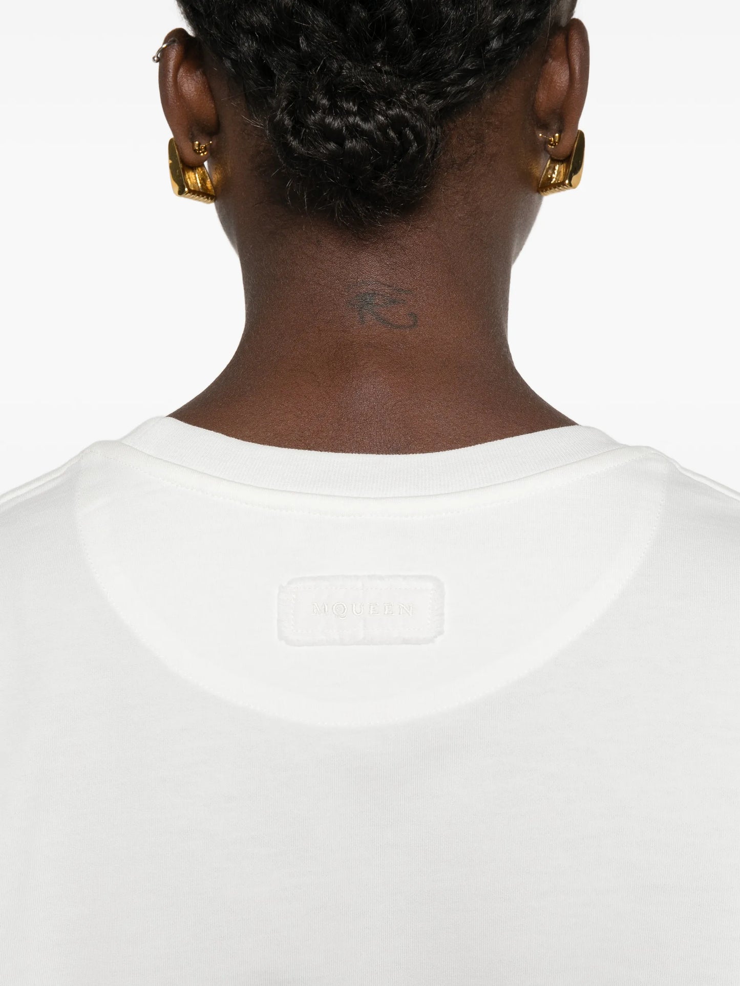 Floral Skull T-shirt in ivory