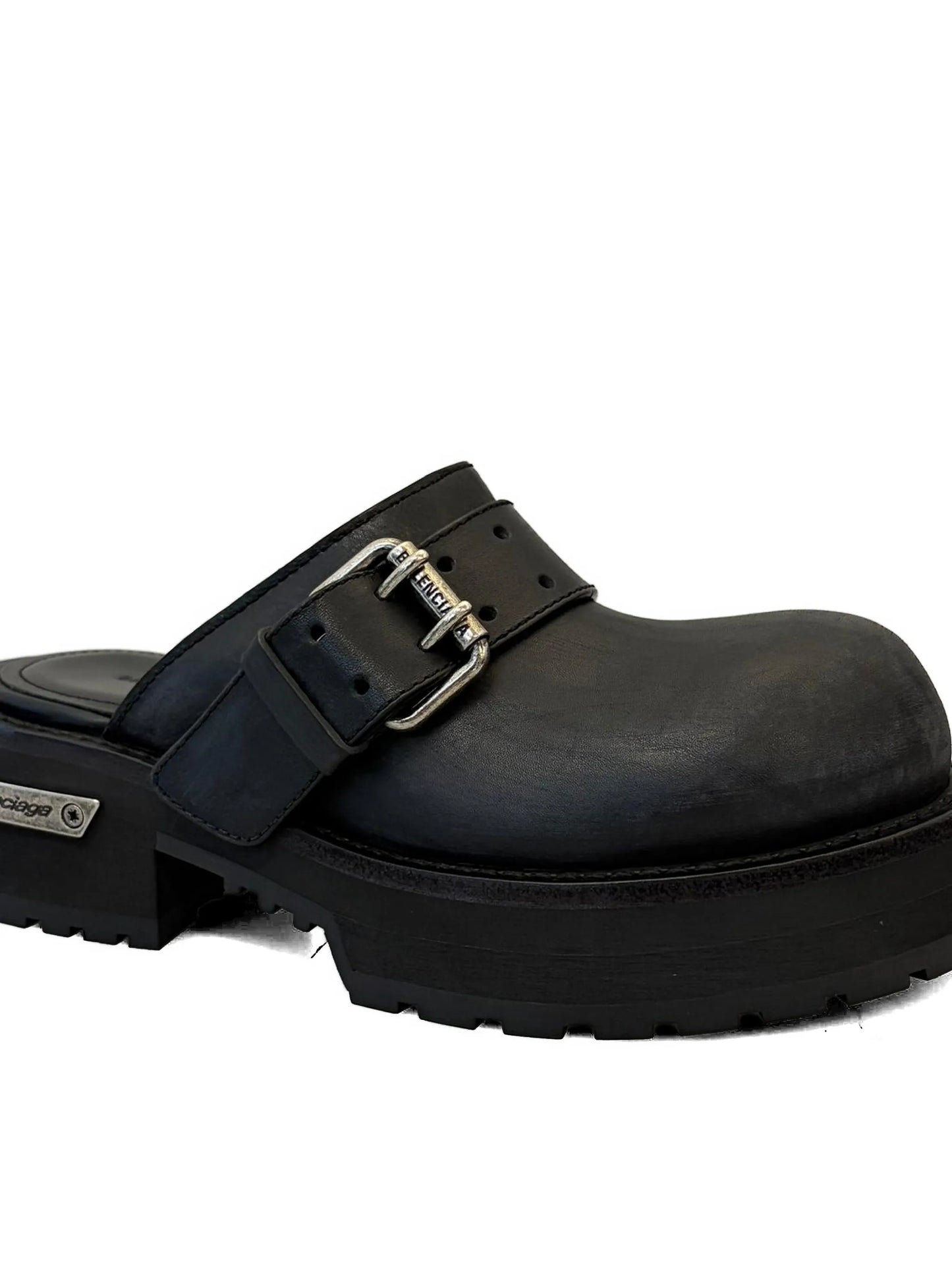Venom buckle mules