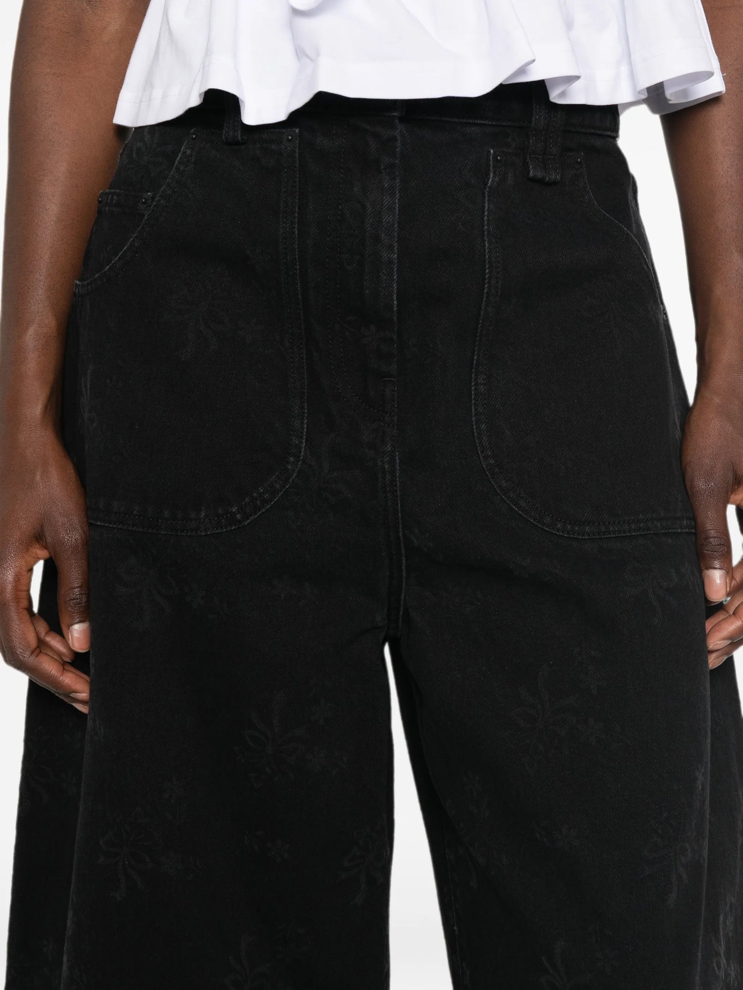 logo-patch jeans