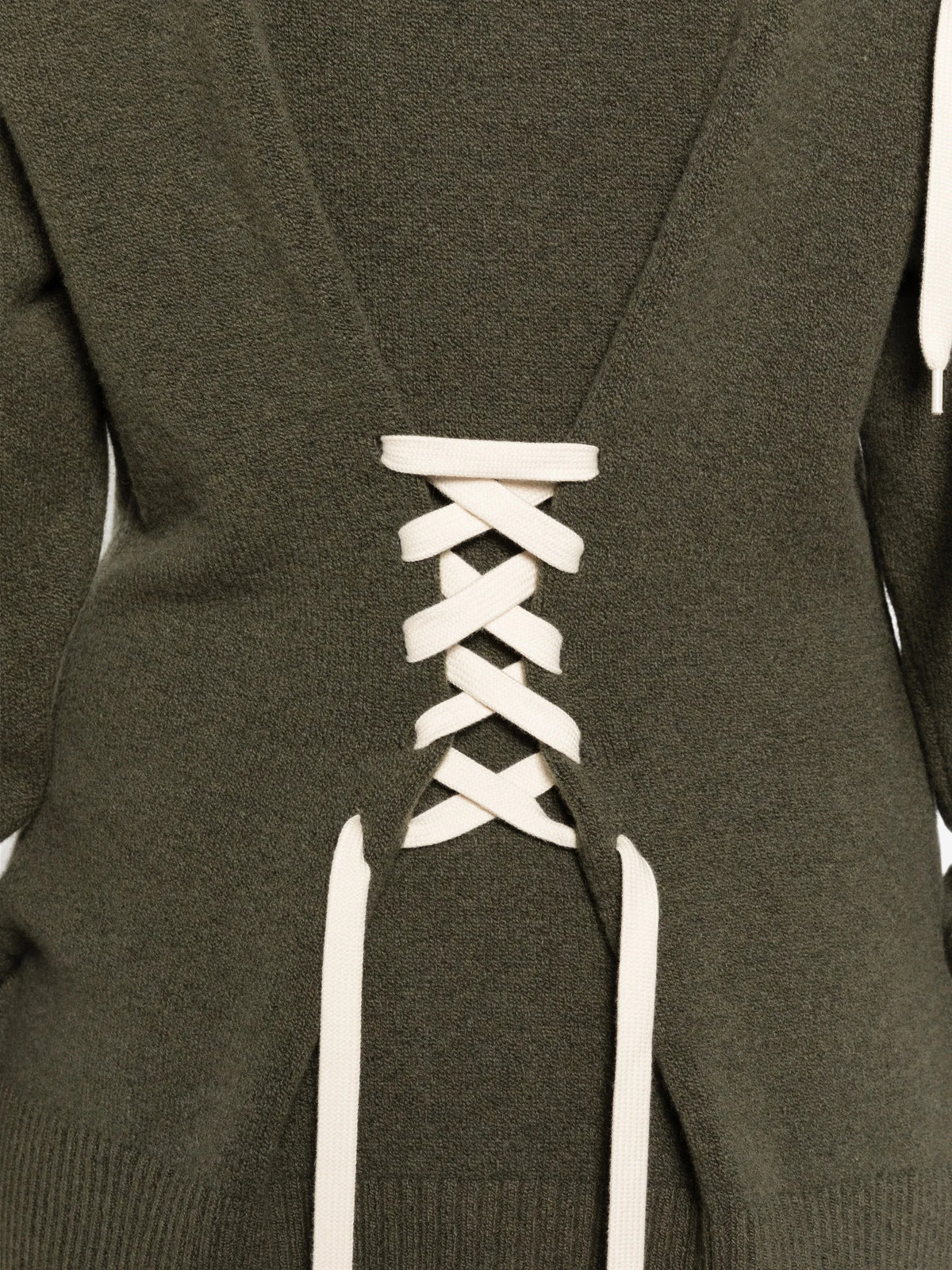 sculpted corset cardigan
