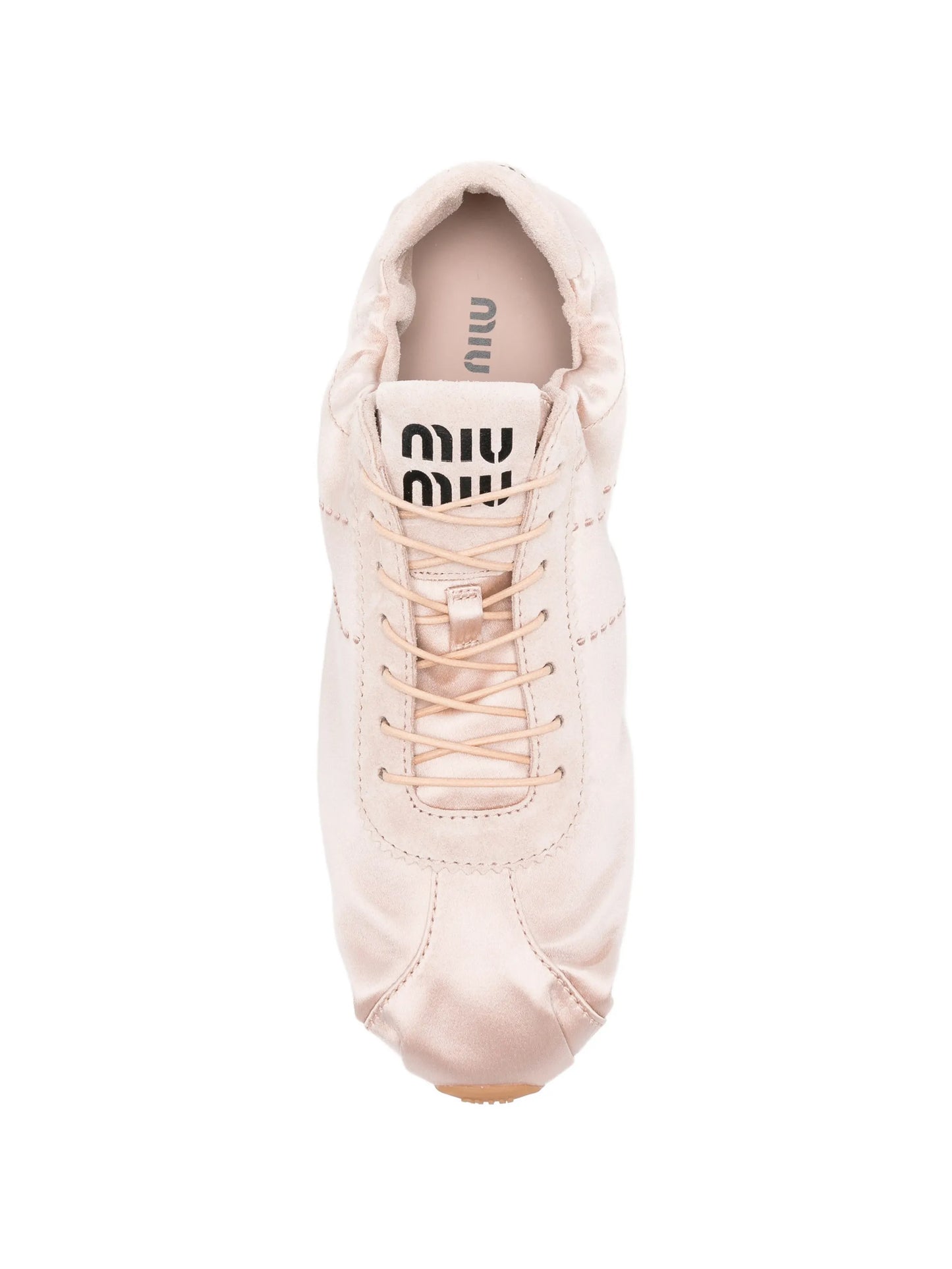 suede-panelled lace-up sneakers