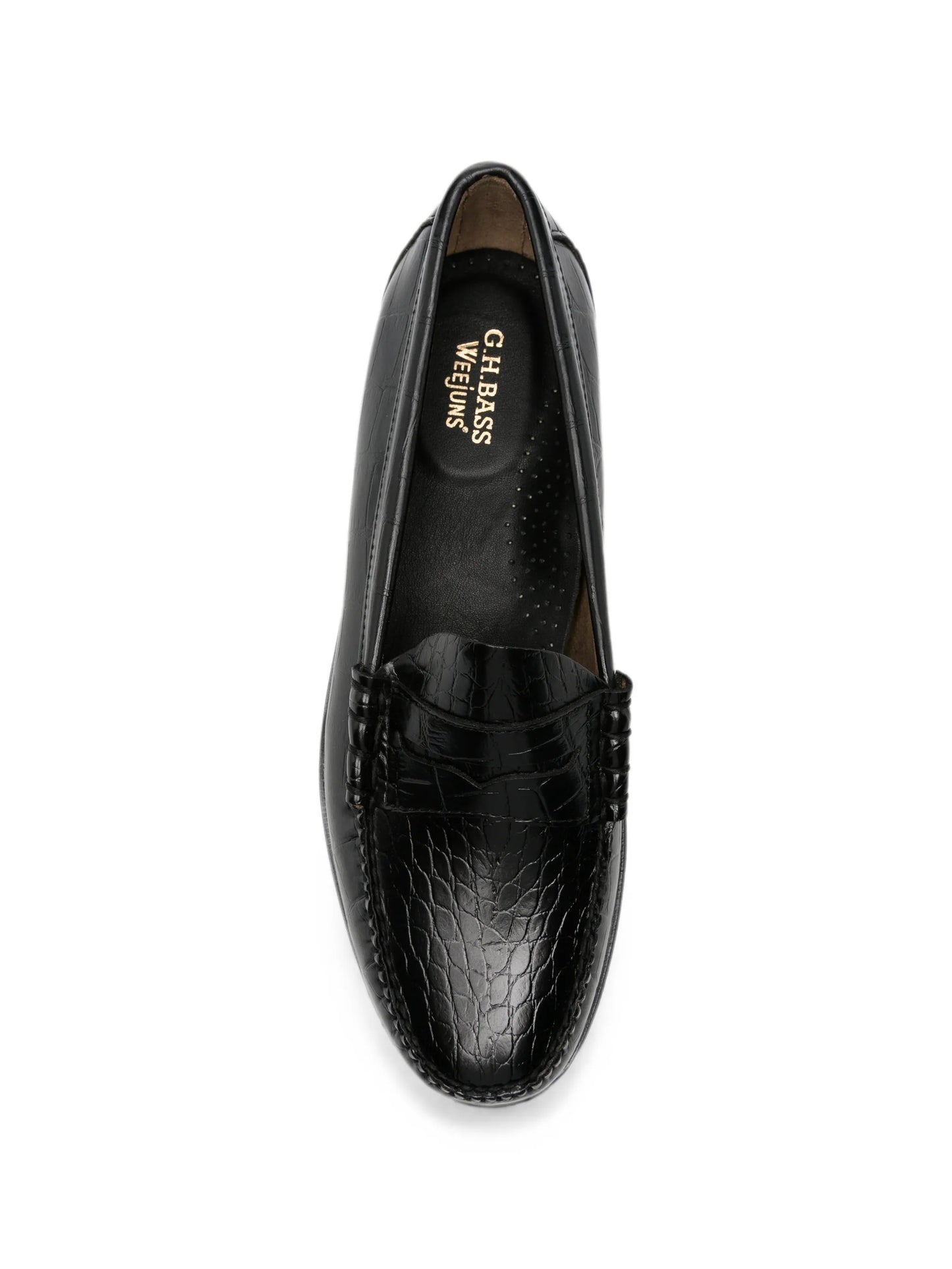 Weejun Heritage Larson crocodile-embossed loafers