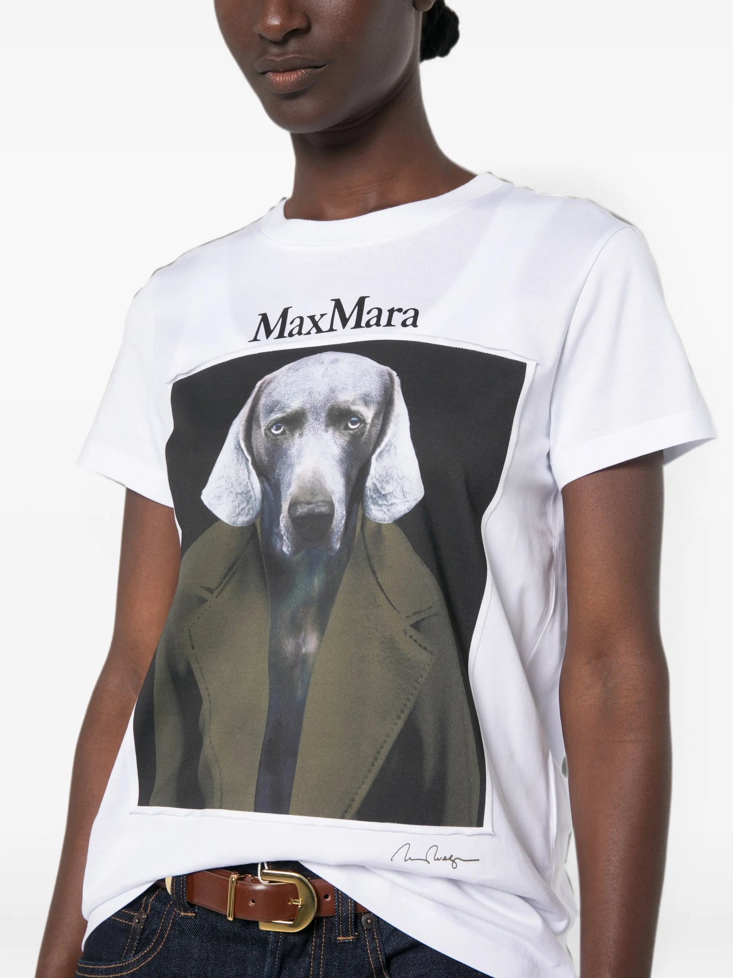 Calca print-detail short-sleeve T-shirt