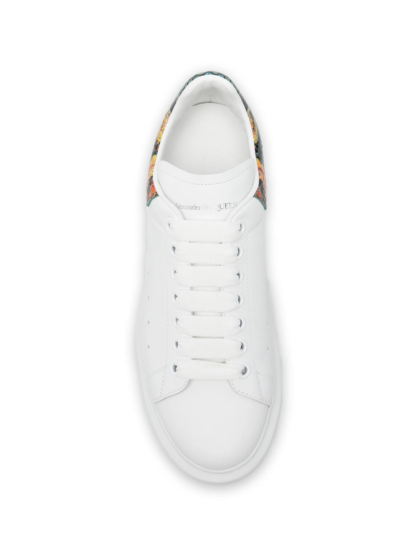 oversized sneakers in white/multicolour
