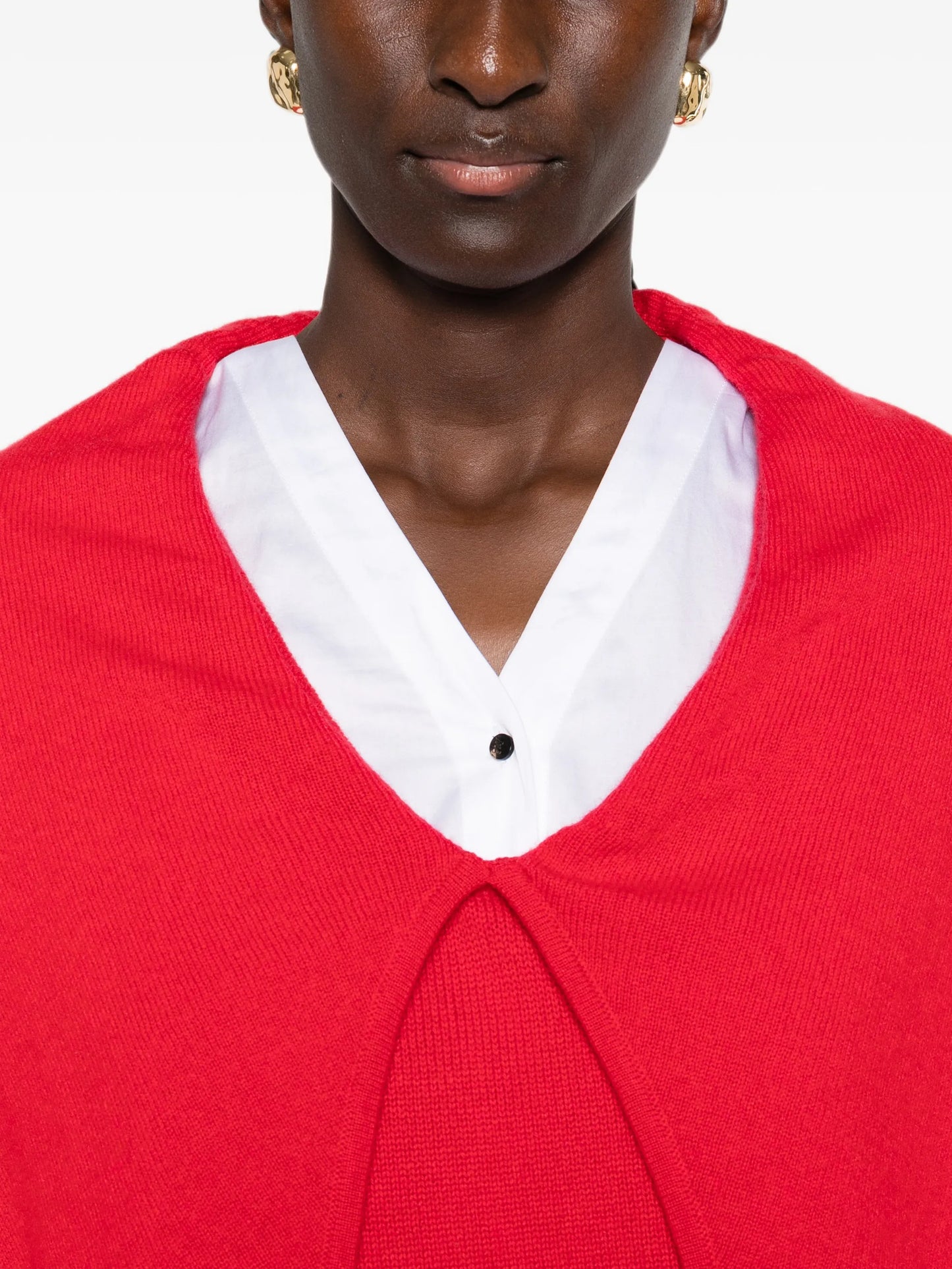 Malia draped-panel sweater