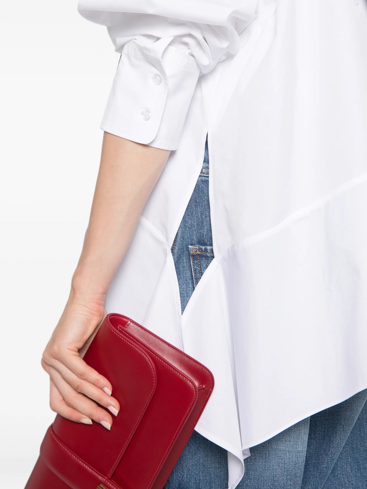 Arcella asymmetric-hem shirt