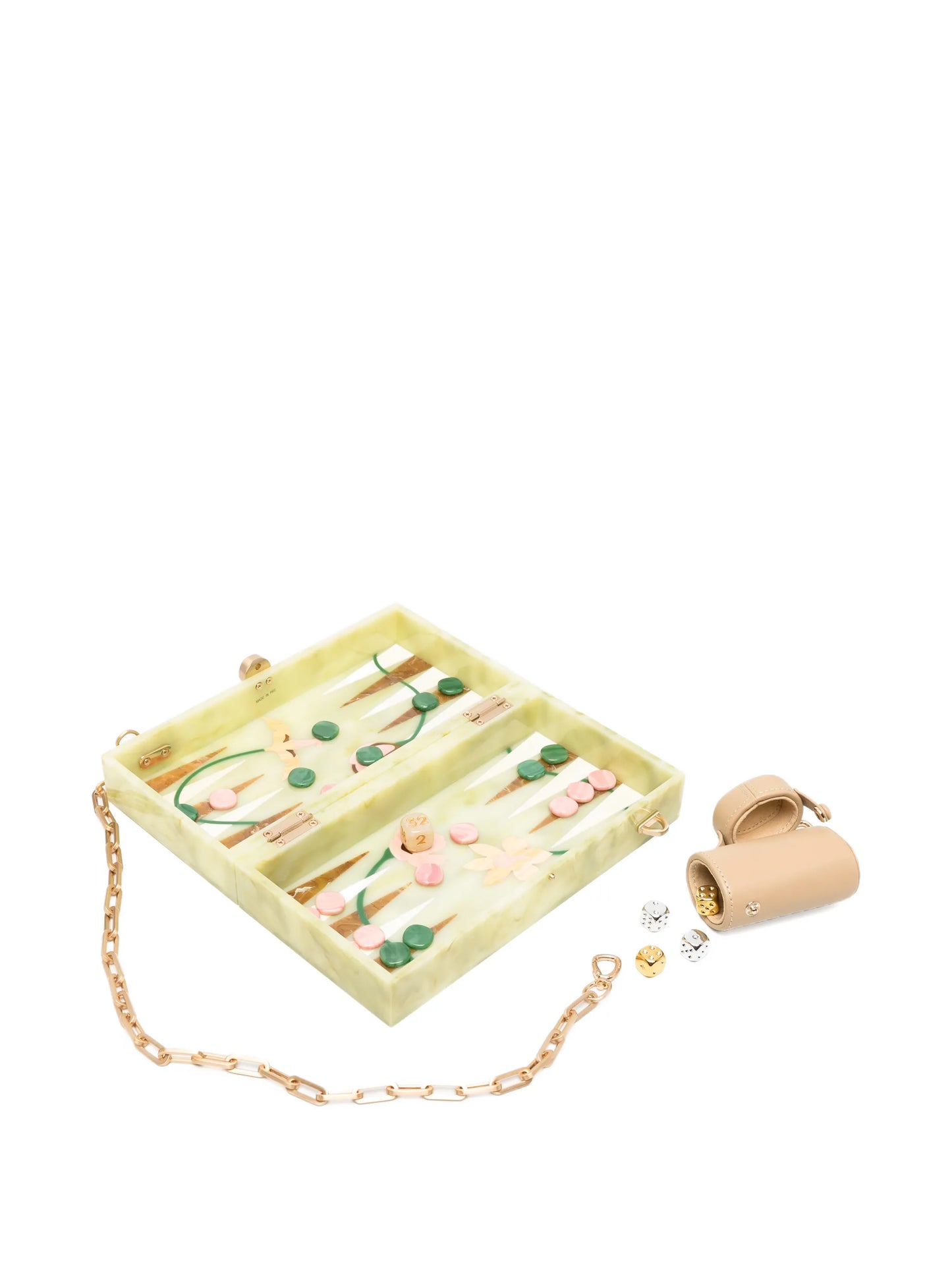 Backgammon clutch bag