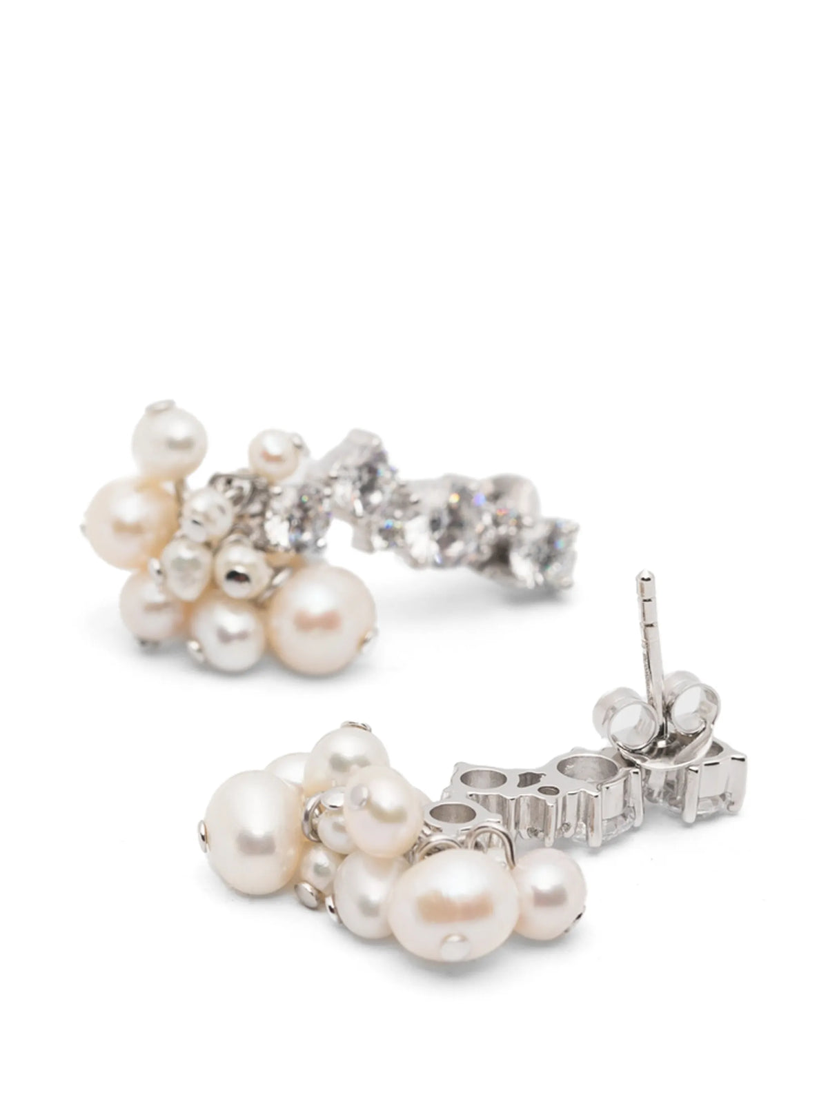 A Slow Unravelling pearl-embellished drop earrings
