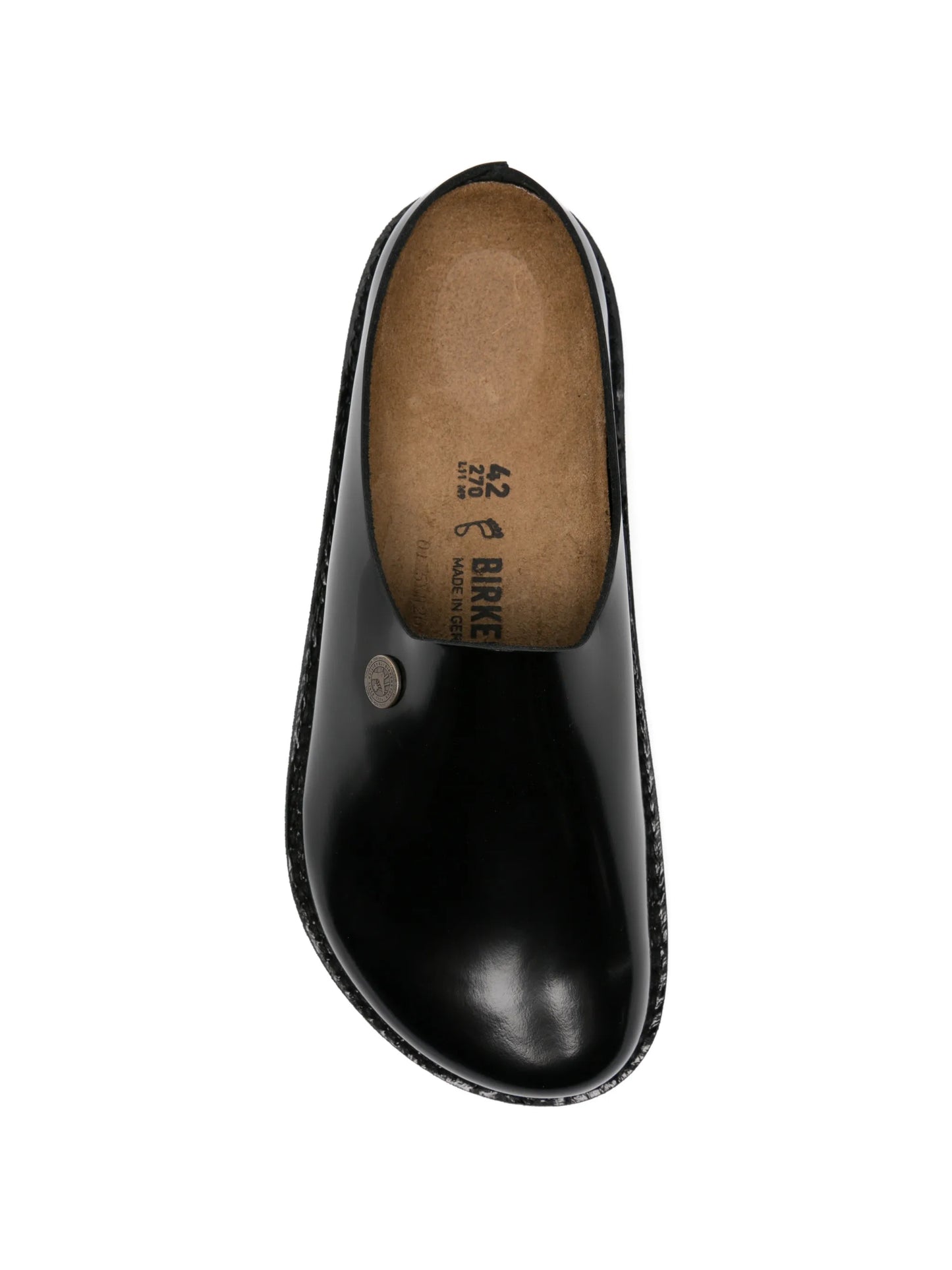 leather slip-on clogs