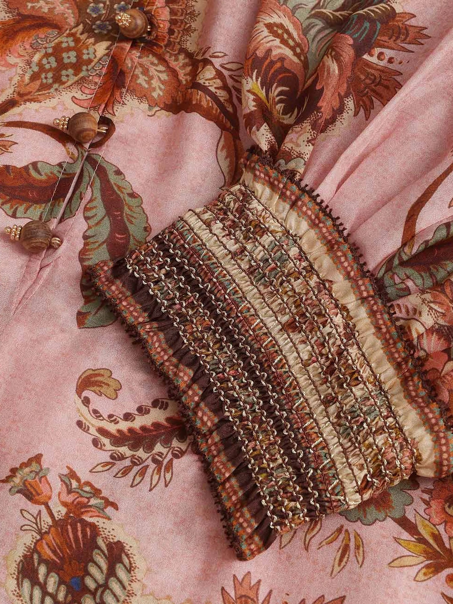 Aster Billow floral-print dress