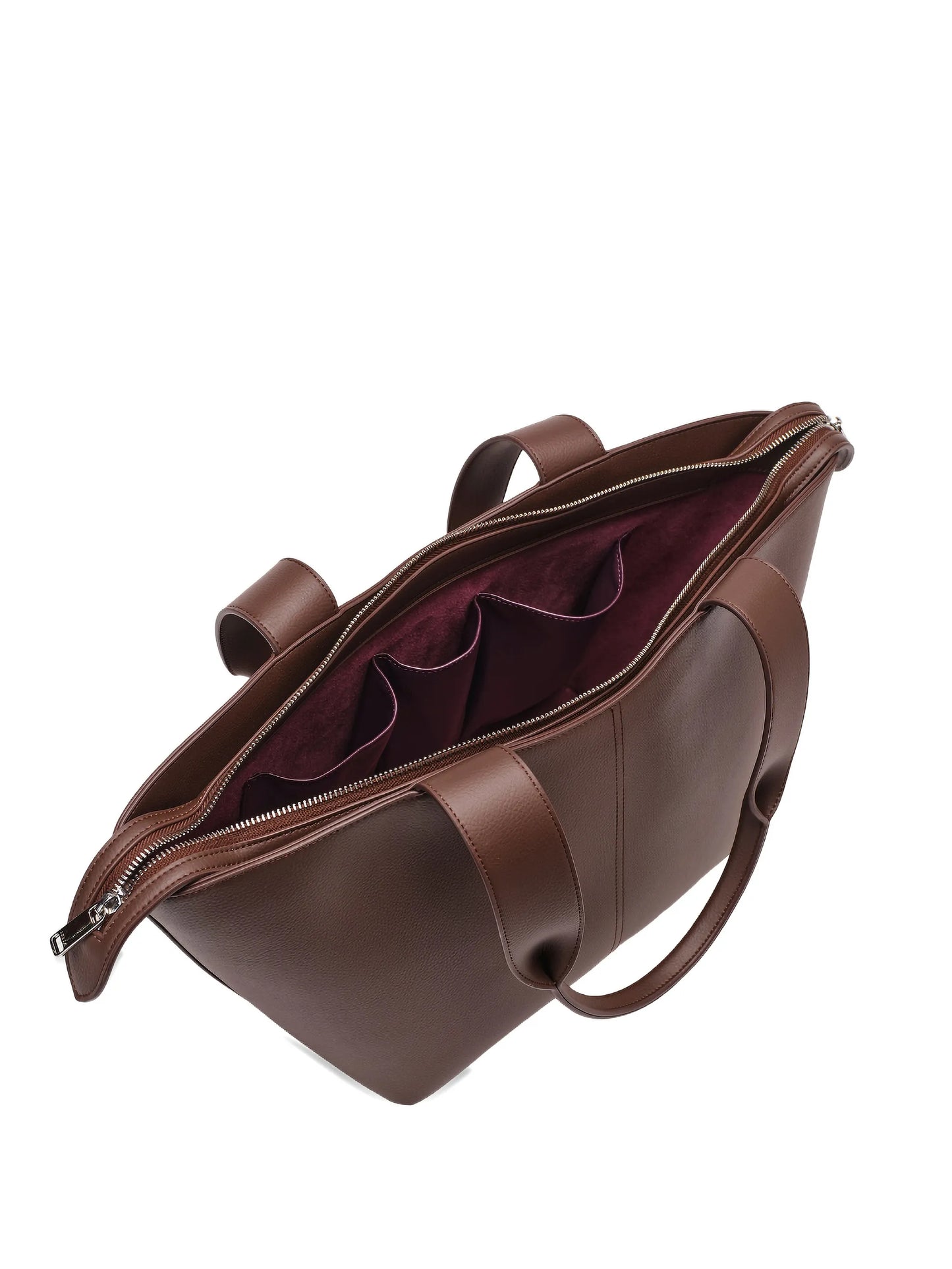 Bleecker grained-effect tote bag
