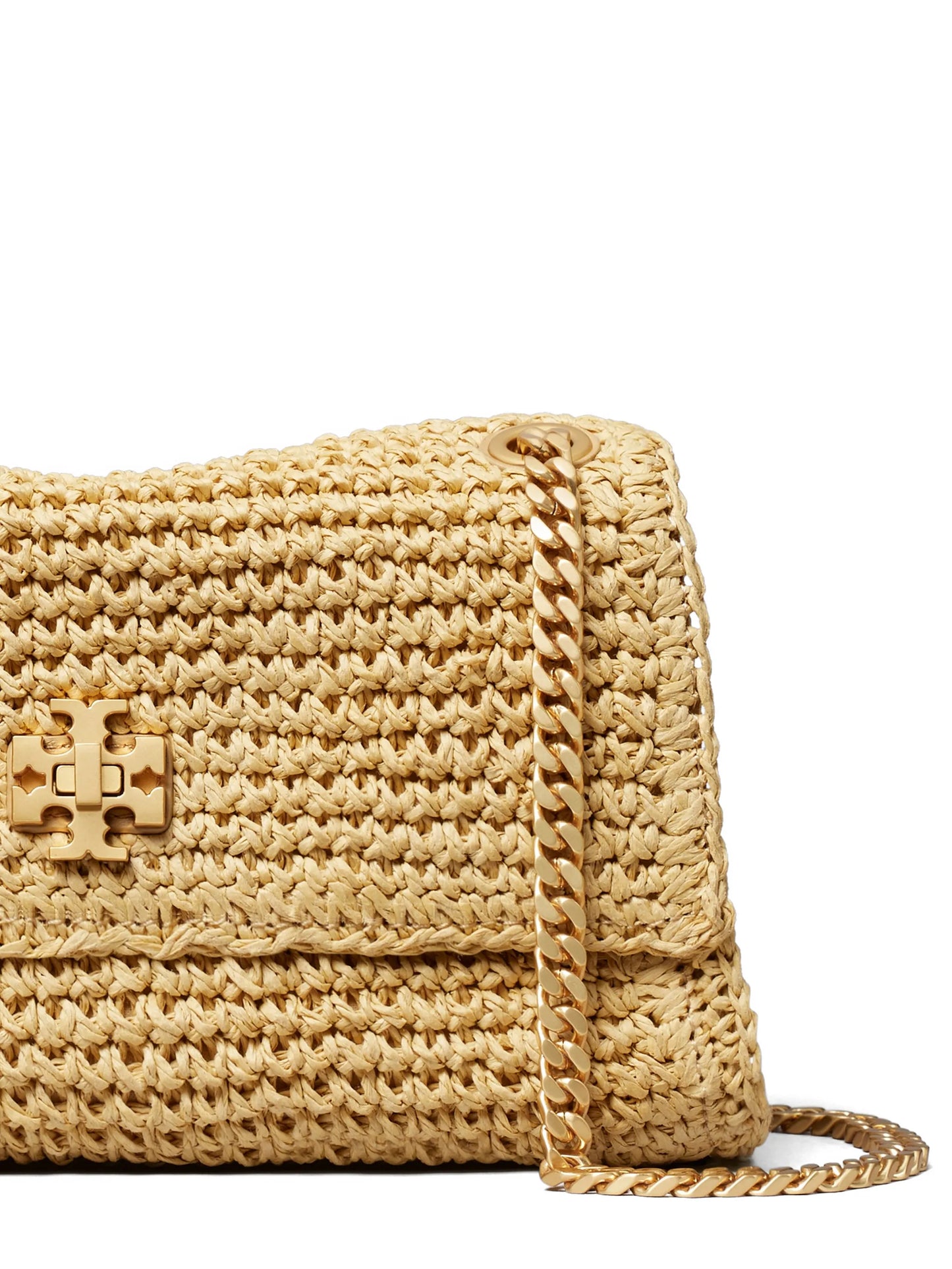 mini Kira turnlock woven shoulder bag