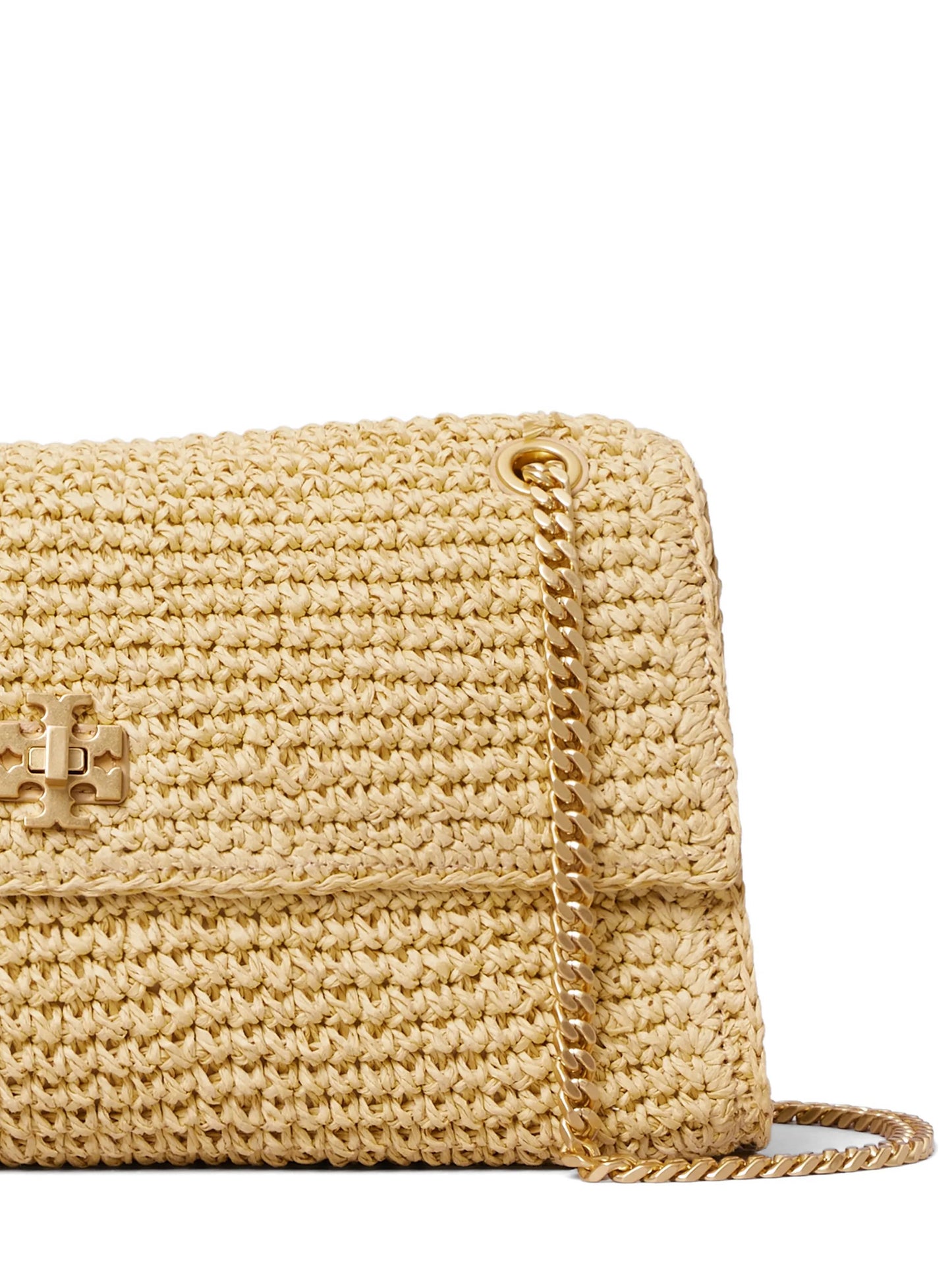 mini Kira turnlock woven shoulder bag