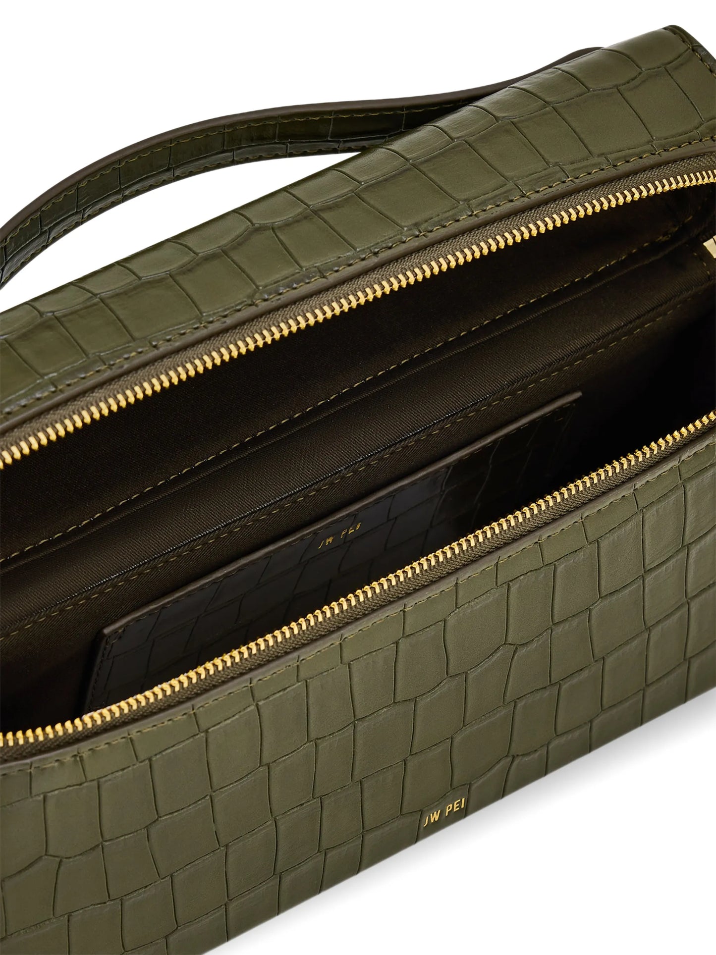 Thea crocodile-effect tote bag
