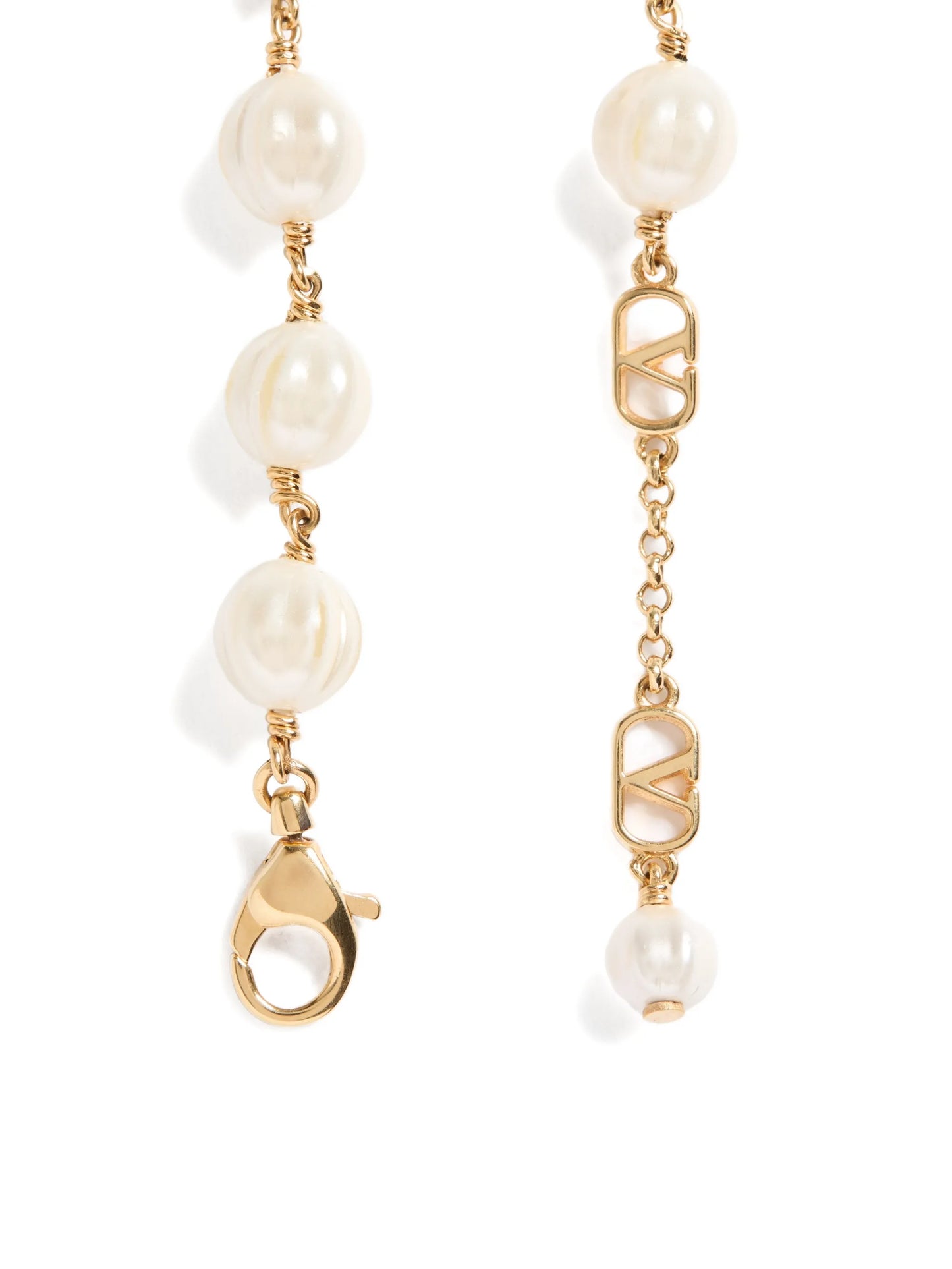 Vlogo Signature bracelet in metal with glass beads