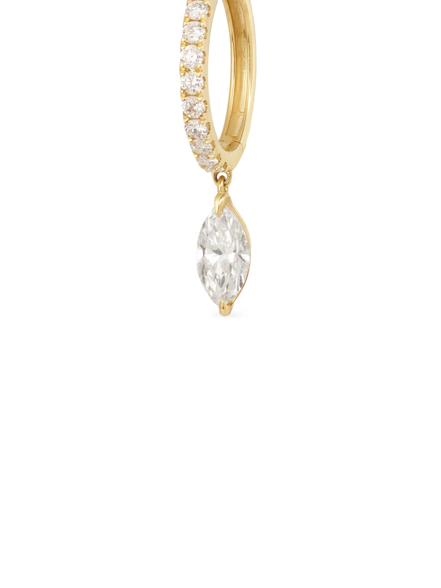 hinge-fastening earrings