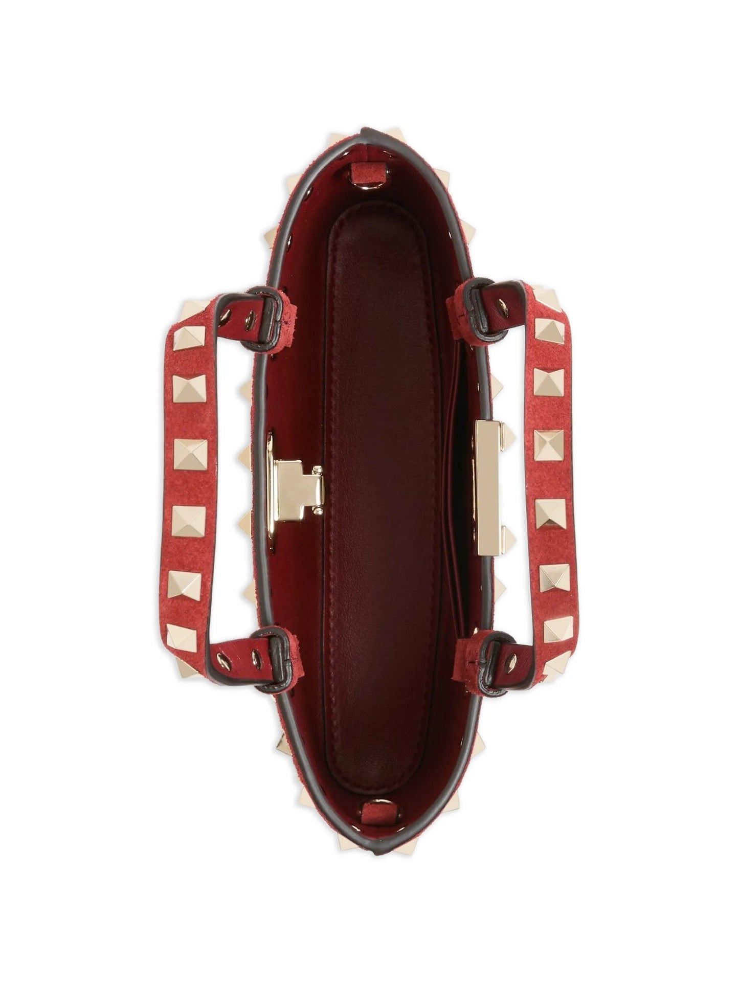 Rockstud mini suede shopping bag