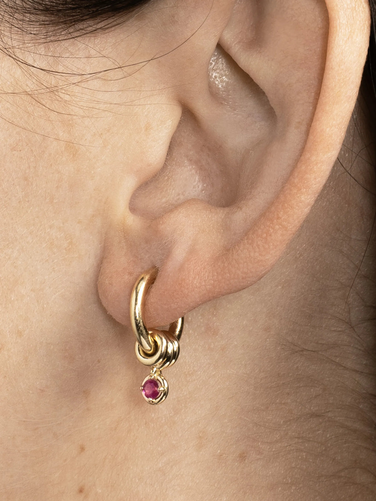 Zahra sapphire drop earrings