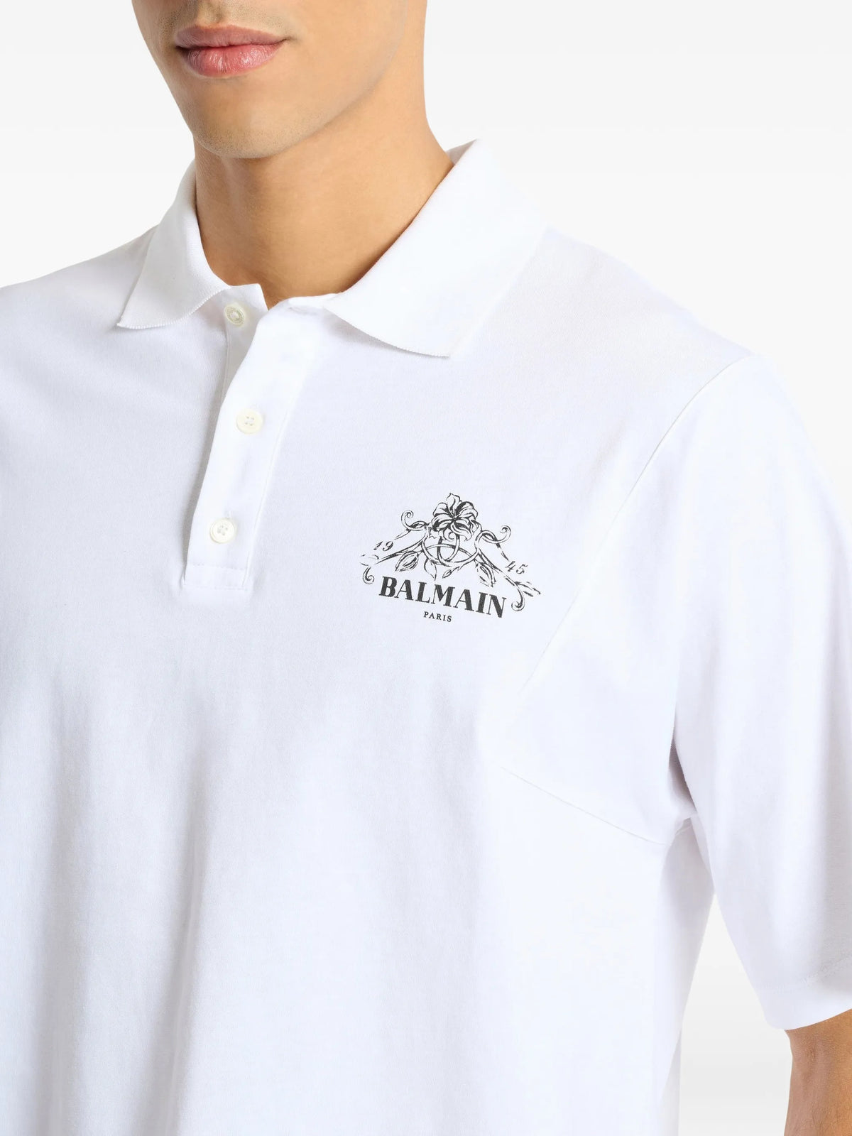 printed Balmain Vine polo