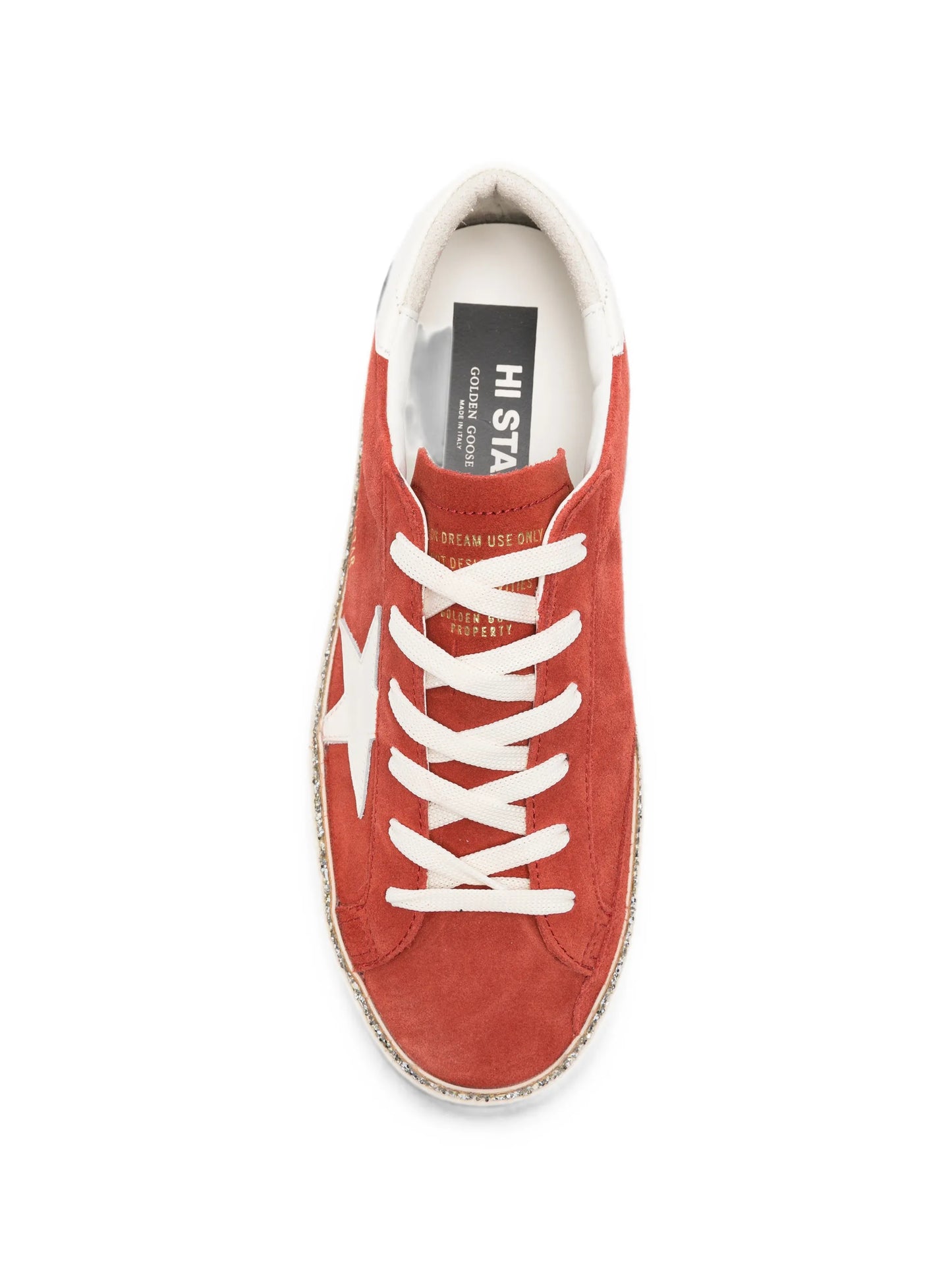 Hi Star glitter-trim sneakers