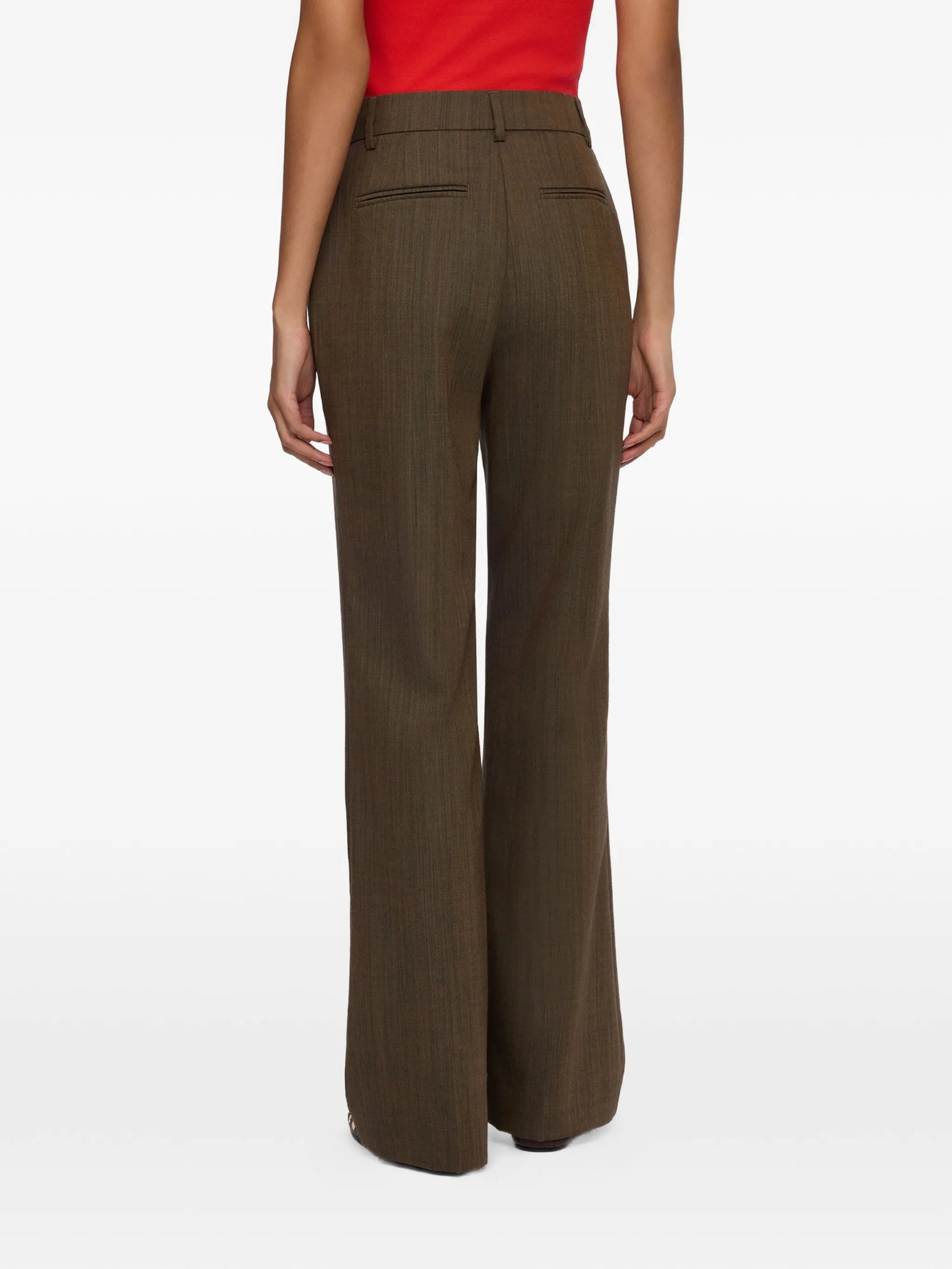 trousers in brown wool Melange