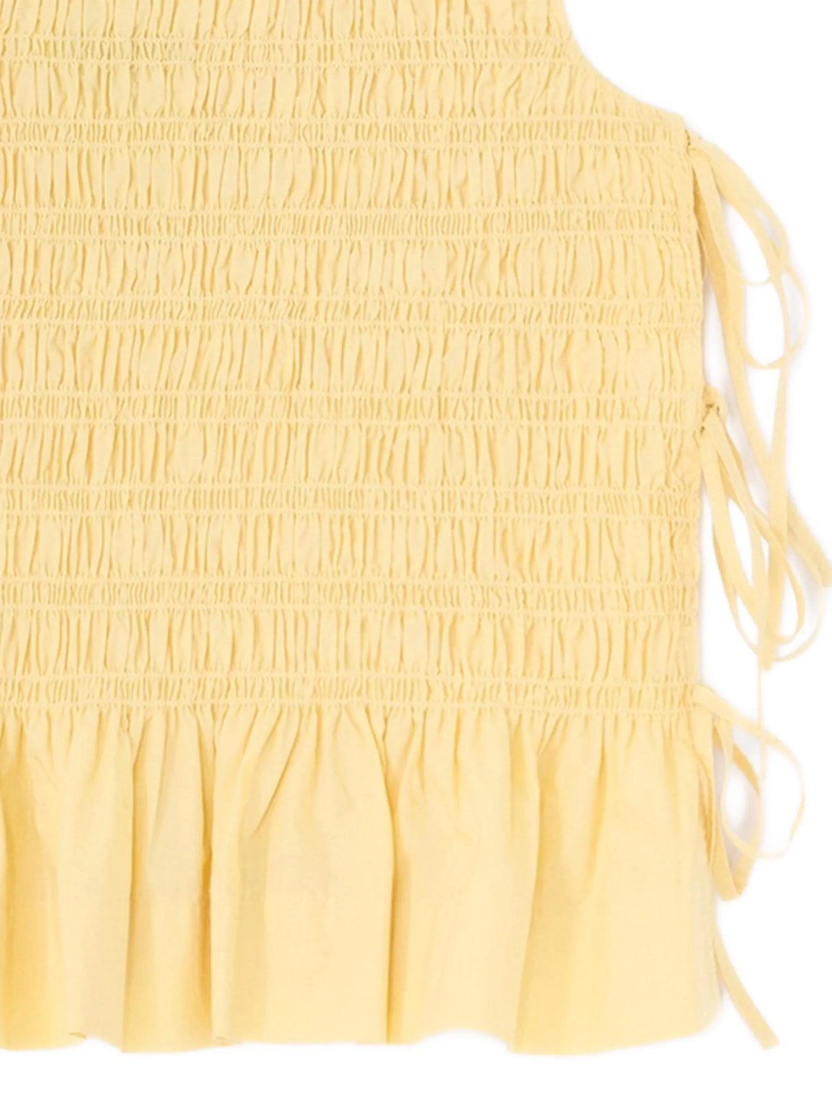 top in yellow cotton