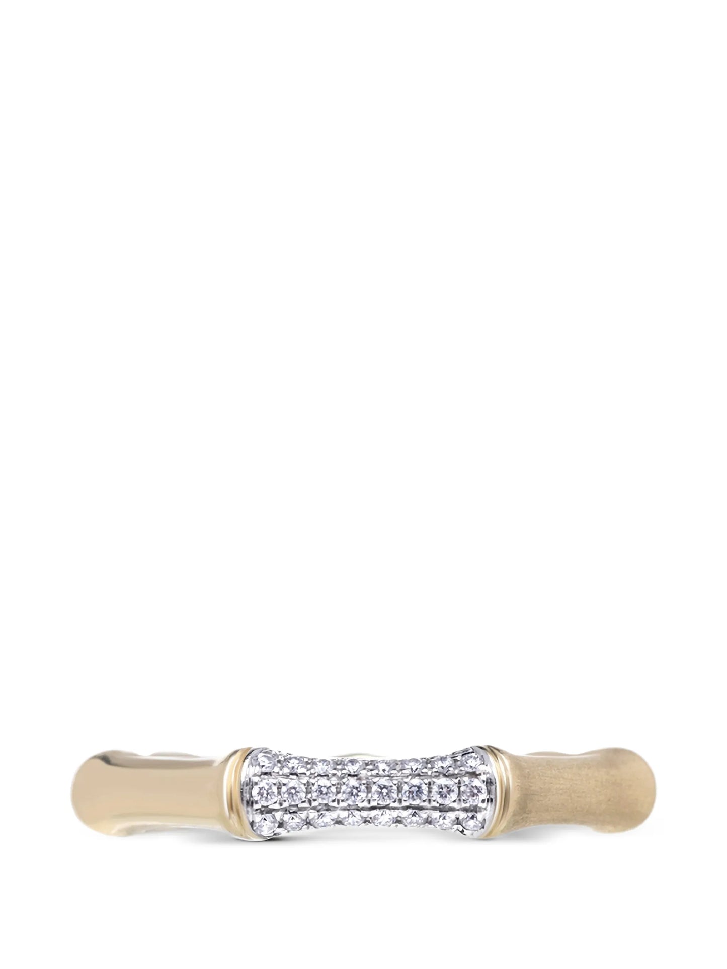 Bamboo diamond ring