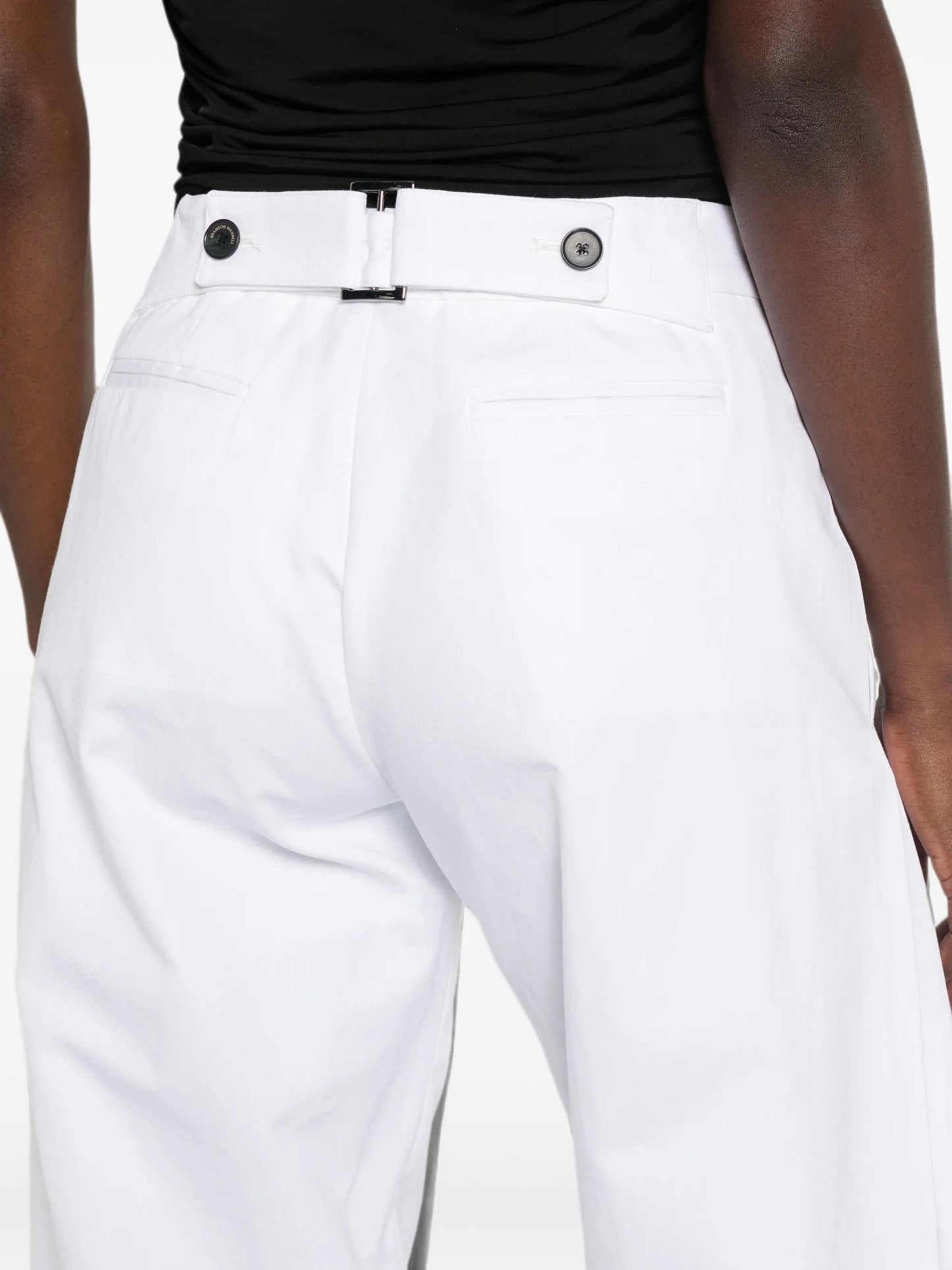 The Parks side-pleat trousers